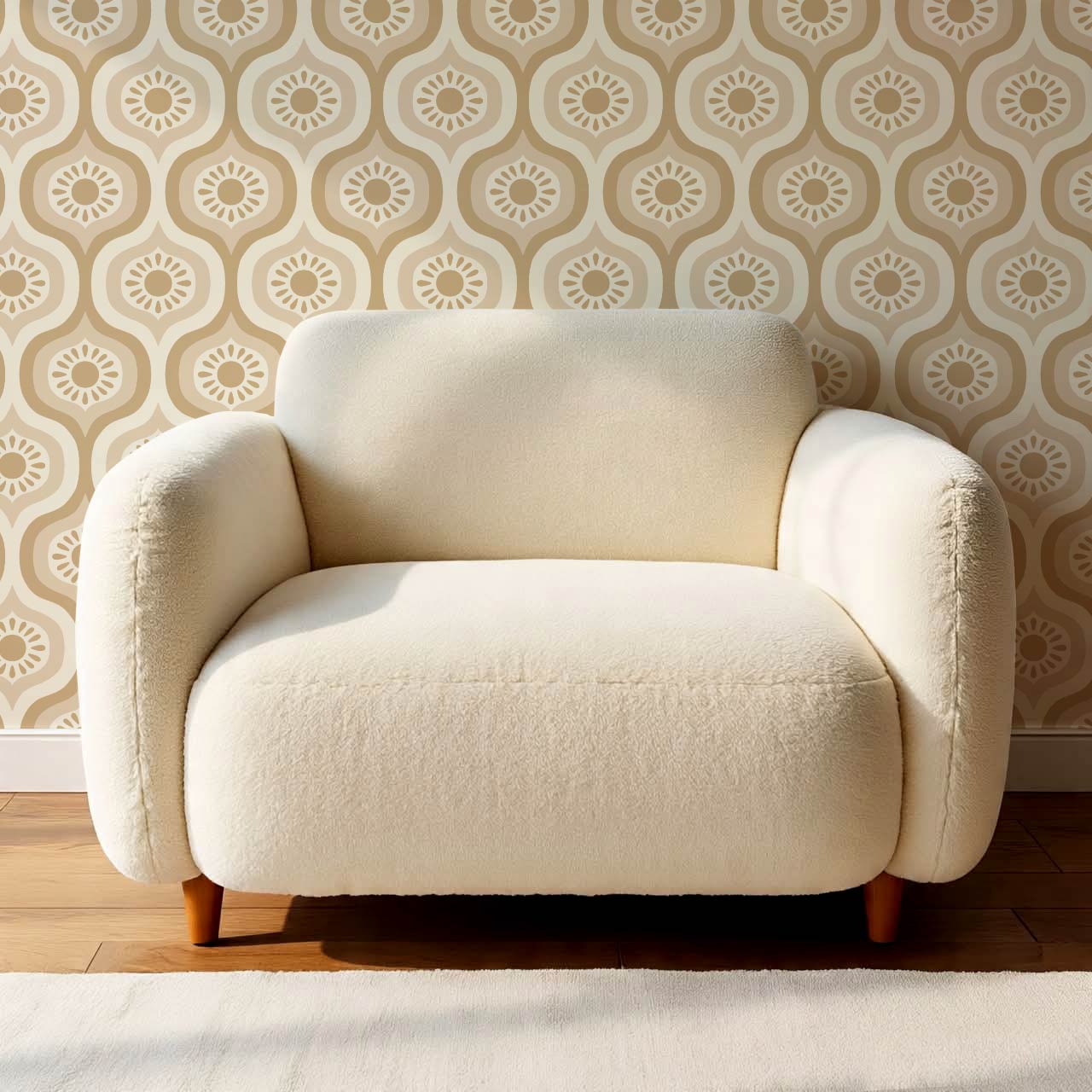 Lidia Infinite Sunshine Groove Neutral Beige Wallpaper