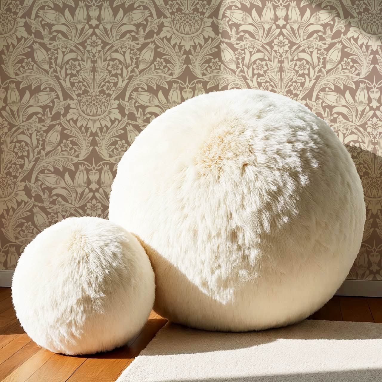 Liis Antique Sunflower Warm Clay Cream Wallpaper