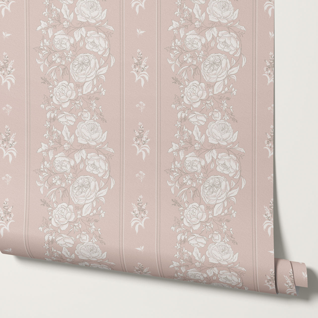 Lilah Garden Tapestry Mauve Wallpaper