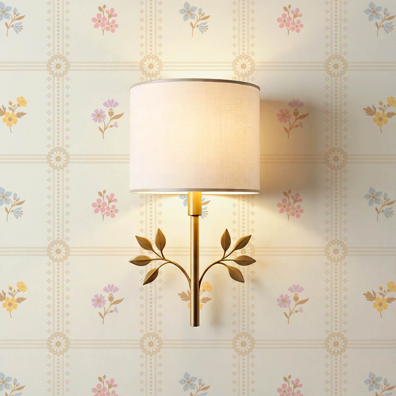 Lile Sunday Garden Ivory Pastel Wallpaper