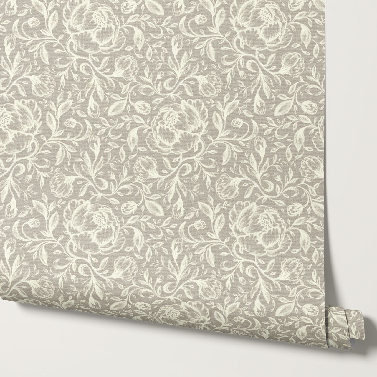 Lina Adorne Blooms Pale Mauve Wallpaper