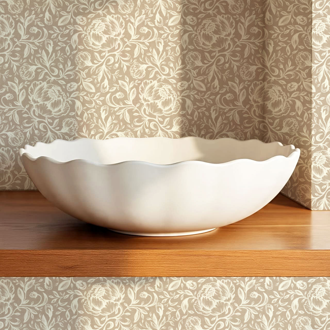 Lina Adorne Blooms Calm Terra Wallpaper