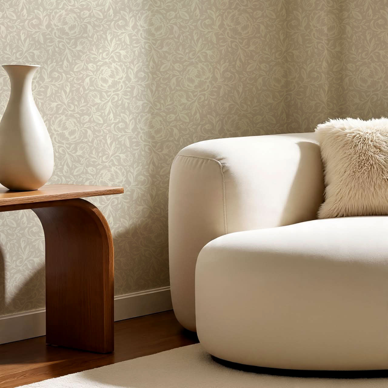 Lina Adorne Blooms Soft Haze Wallpaper