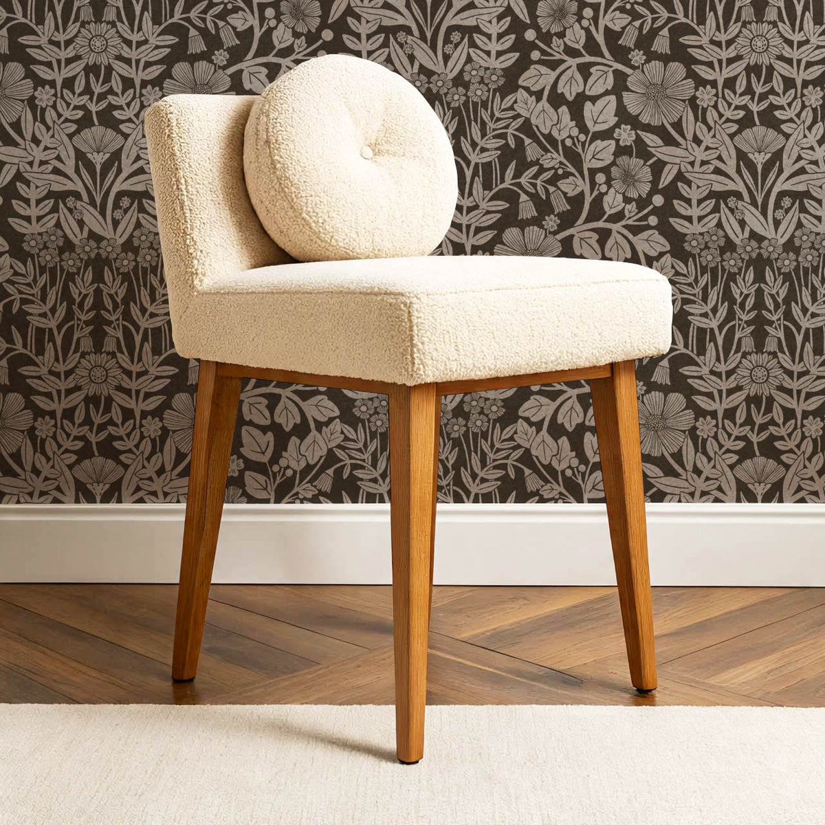 Linda Botanical Garden Espresso Taupe Wallpaper