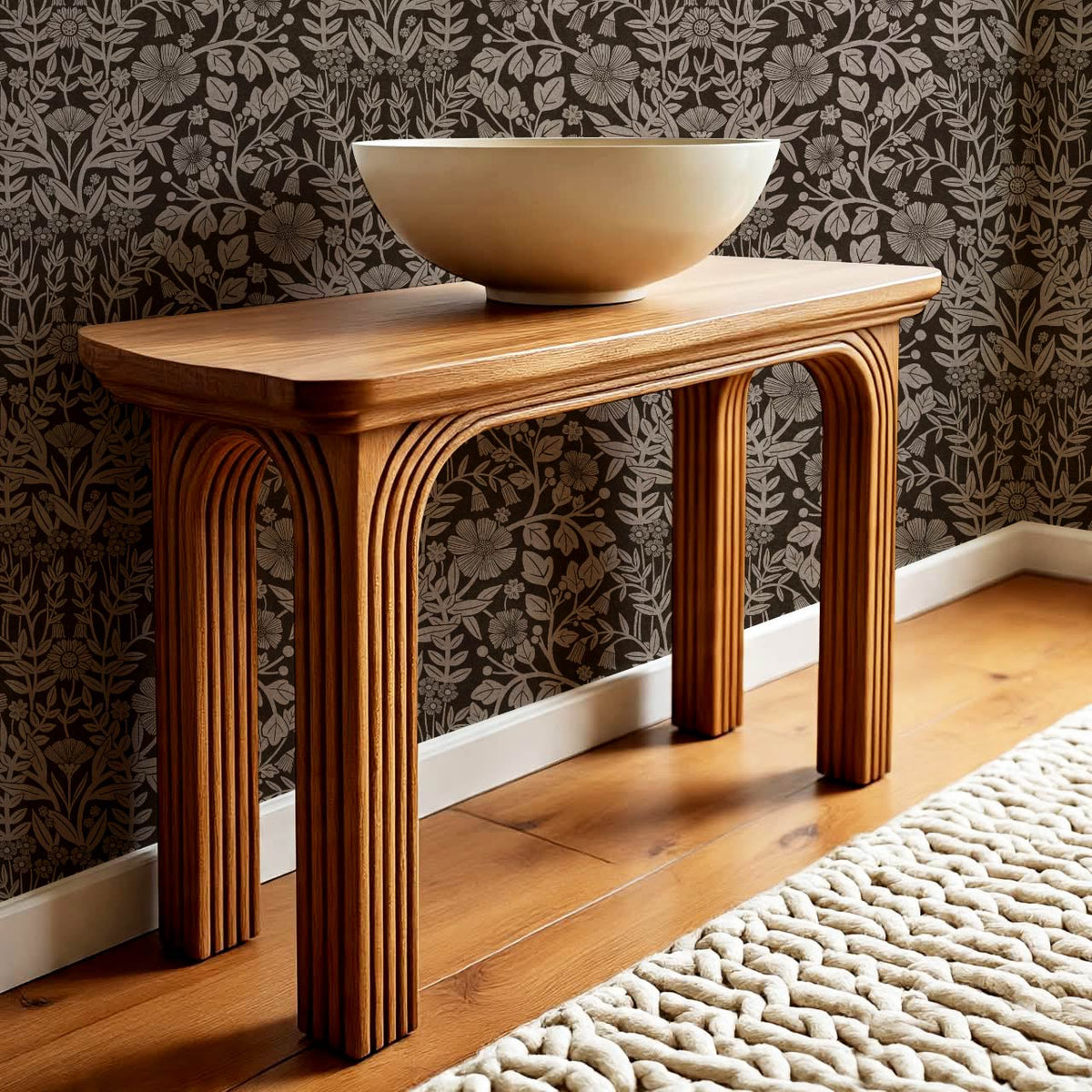 Linda Botanical Garden Espresso Taupe Wallpaper