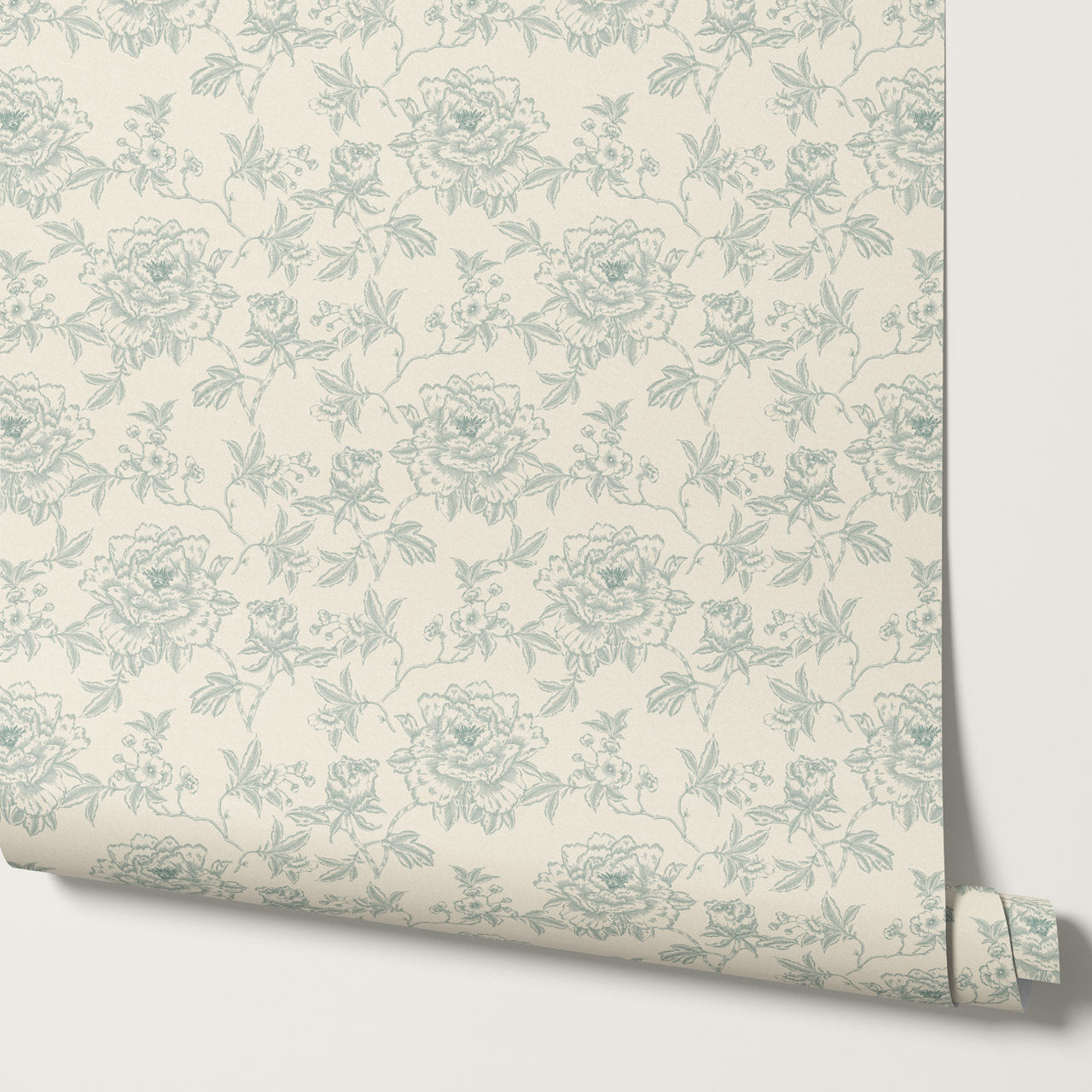 Ellesandra Sage Peonies Wallpaper