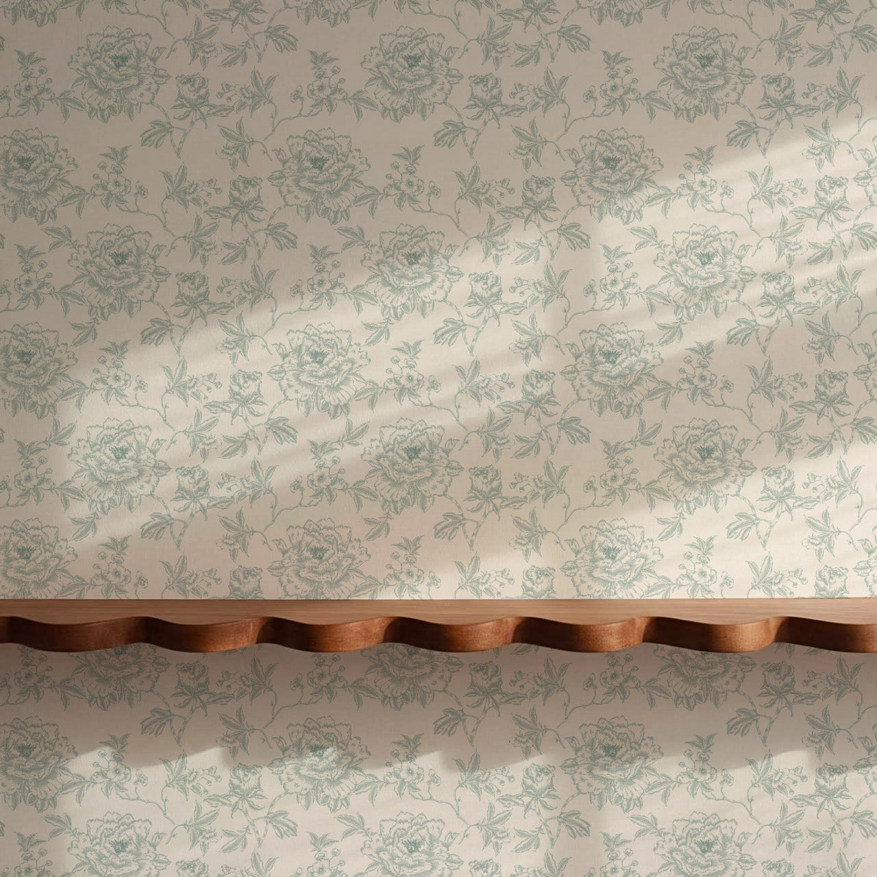 Ellesandra Sage Peonies Wallpaper