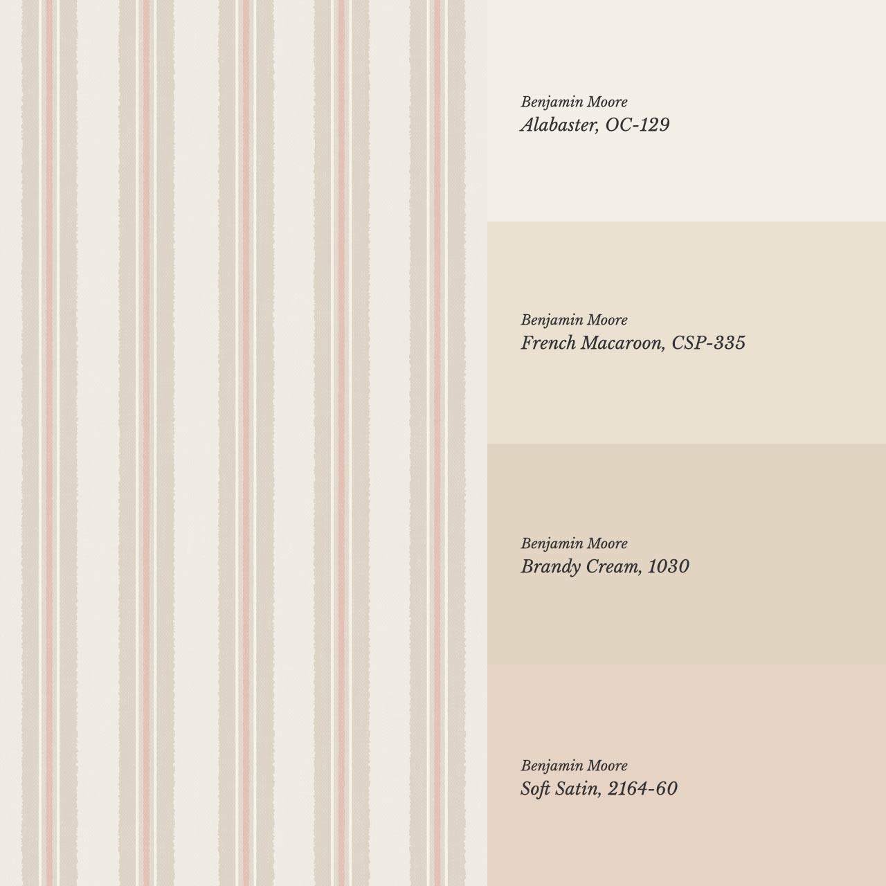 Loire Stripes Blush Wallpaper