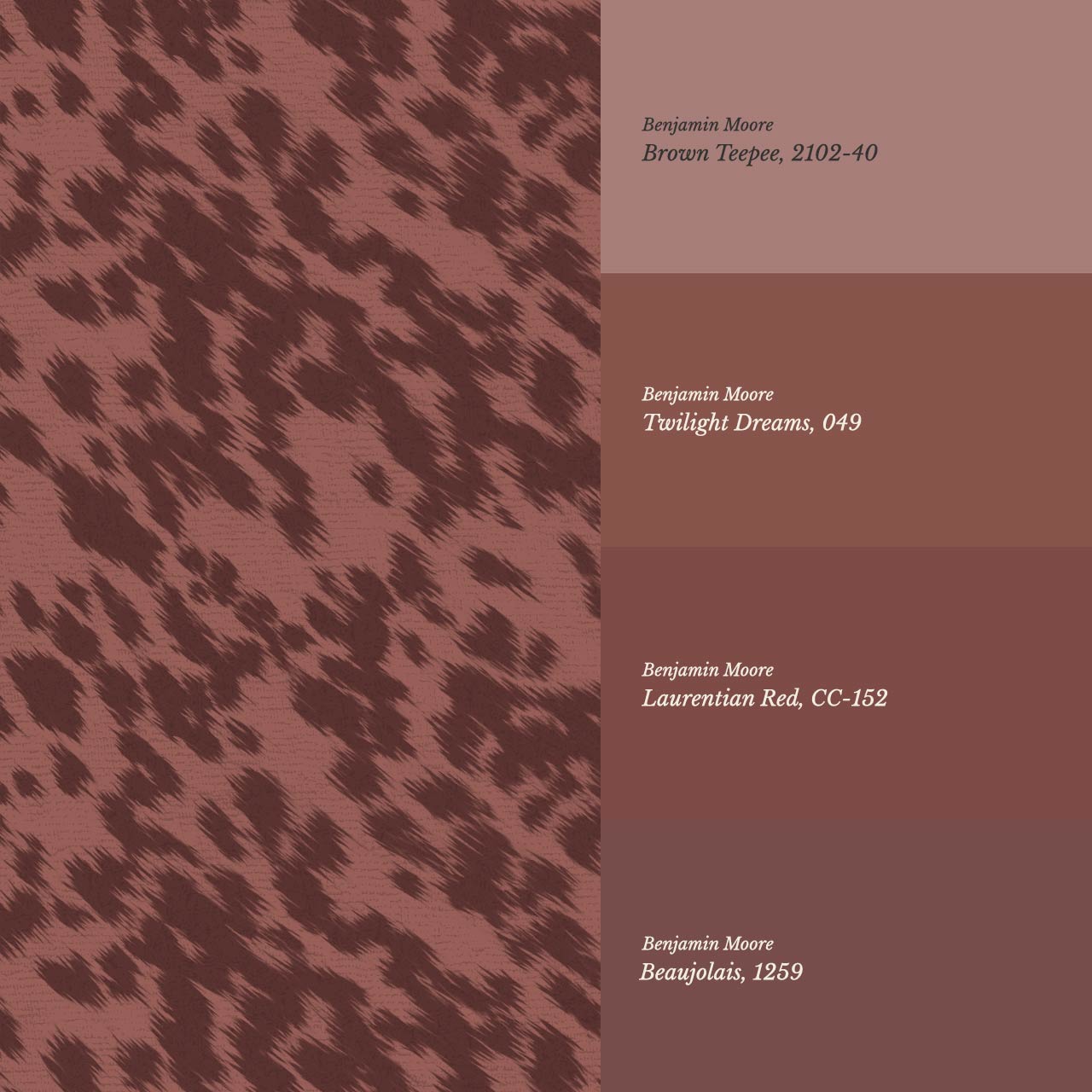 Lola Cowhide Terracotta Wine Wallpaper