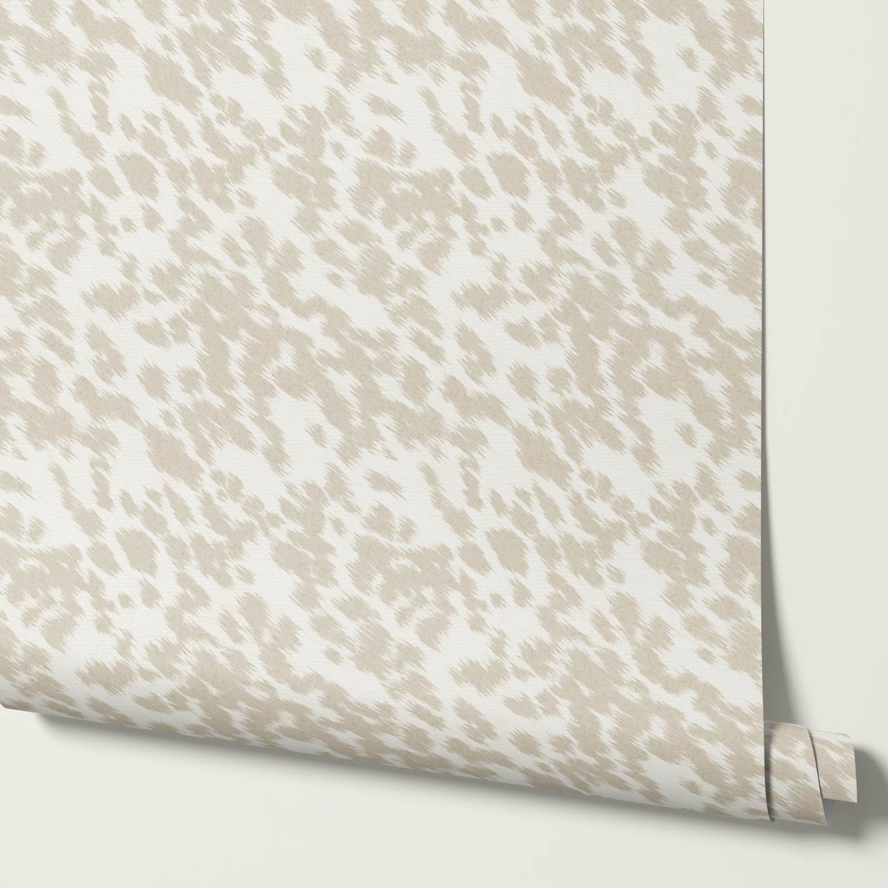 Lola Cowhide Neutral Ivory Wallpaper