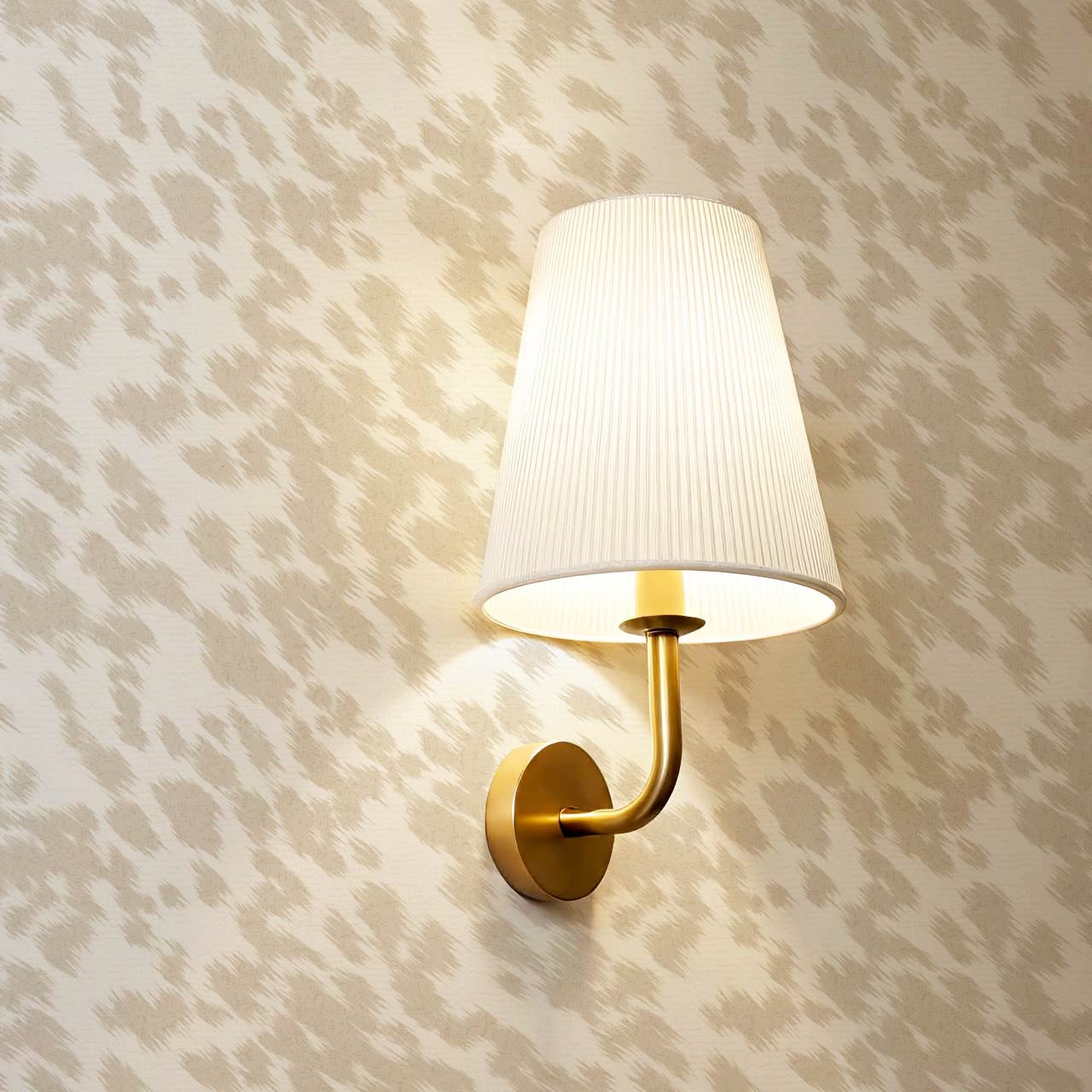 Lola Cowhide Neutral Ivory Wallpaper