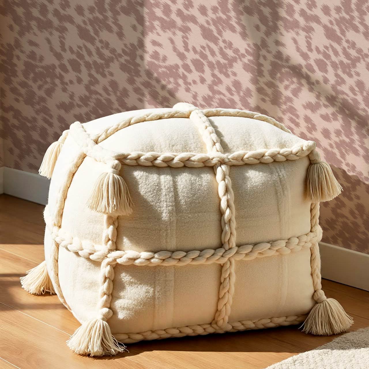 Lola Cowhide Mauve Wallpaper