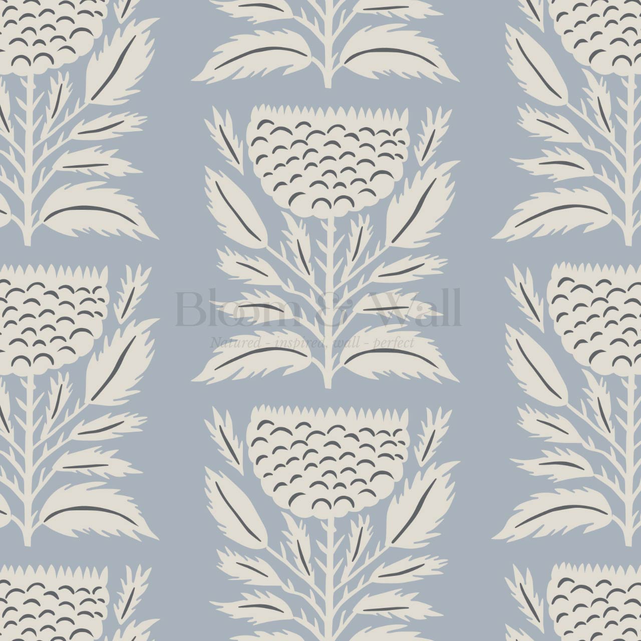Lola Floral Papercut Silver Gray Wallpaper