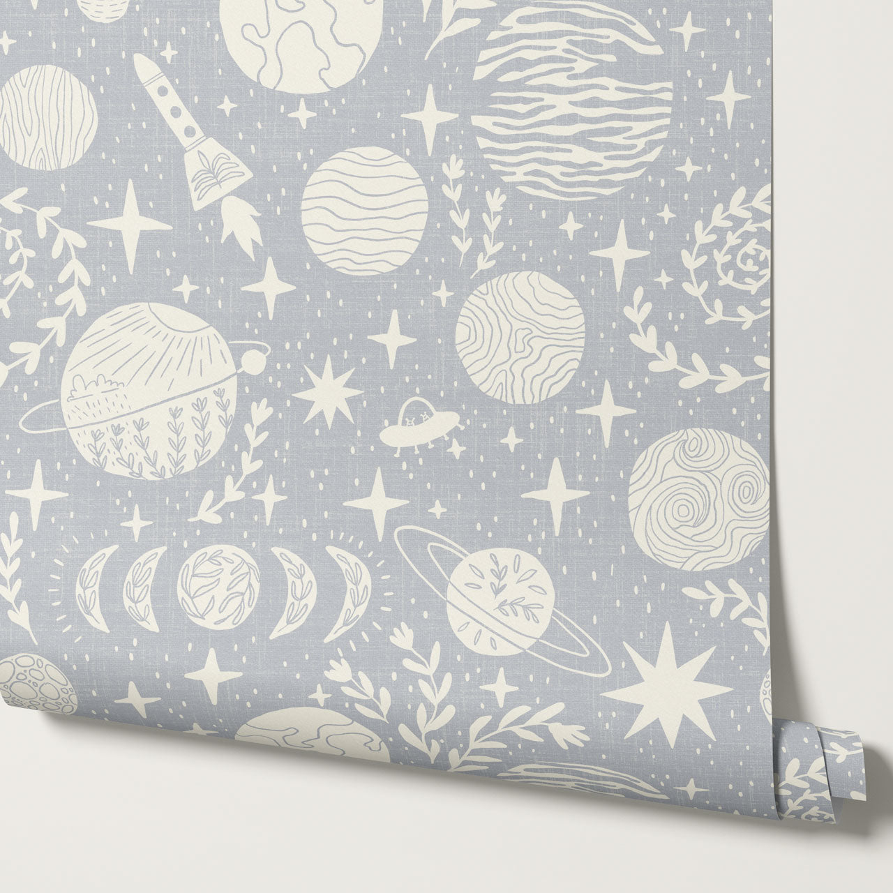 Agathe All Life is Stardust French Blue Wallpaper