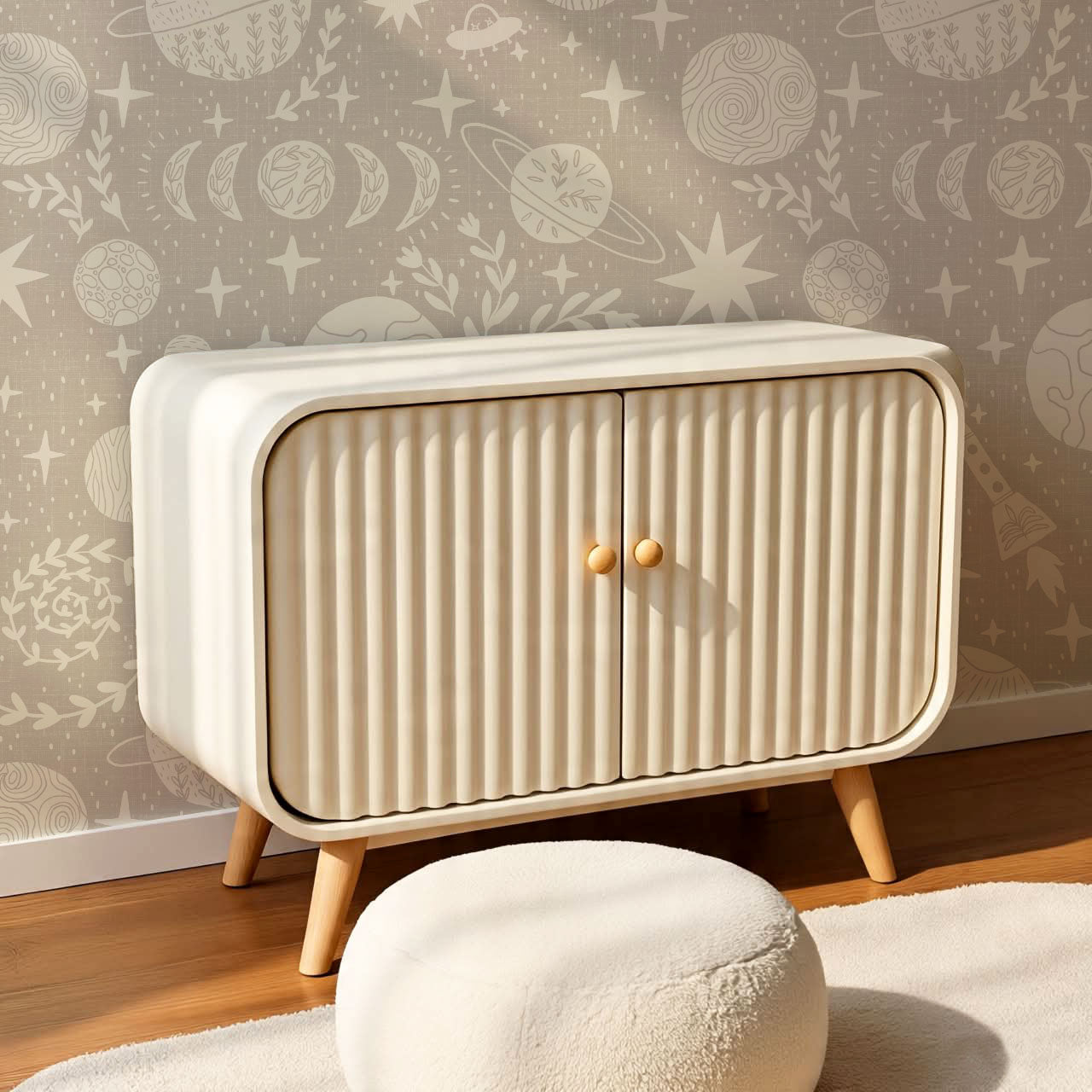 Agathe All Life is Stardust Sand Walllpaper
