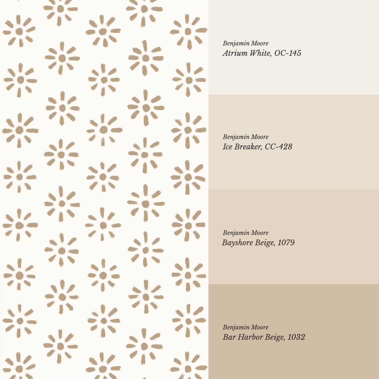 Lorena Starburst Cream Beige Wallpaper
