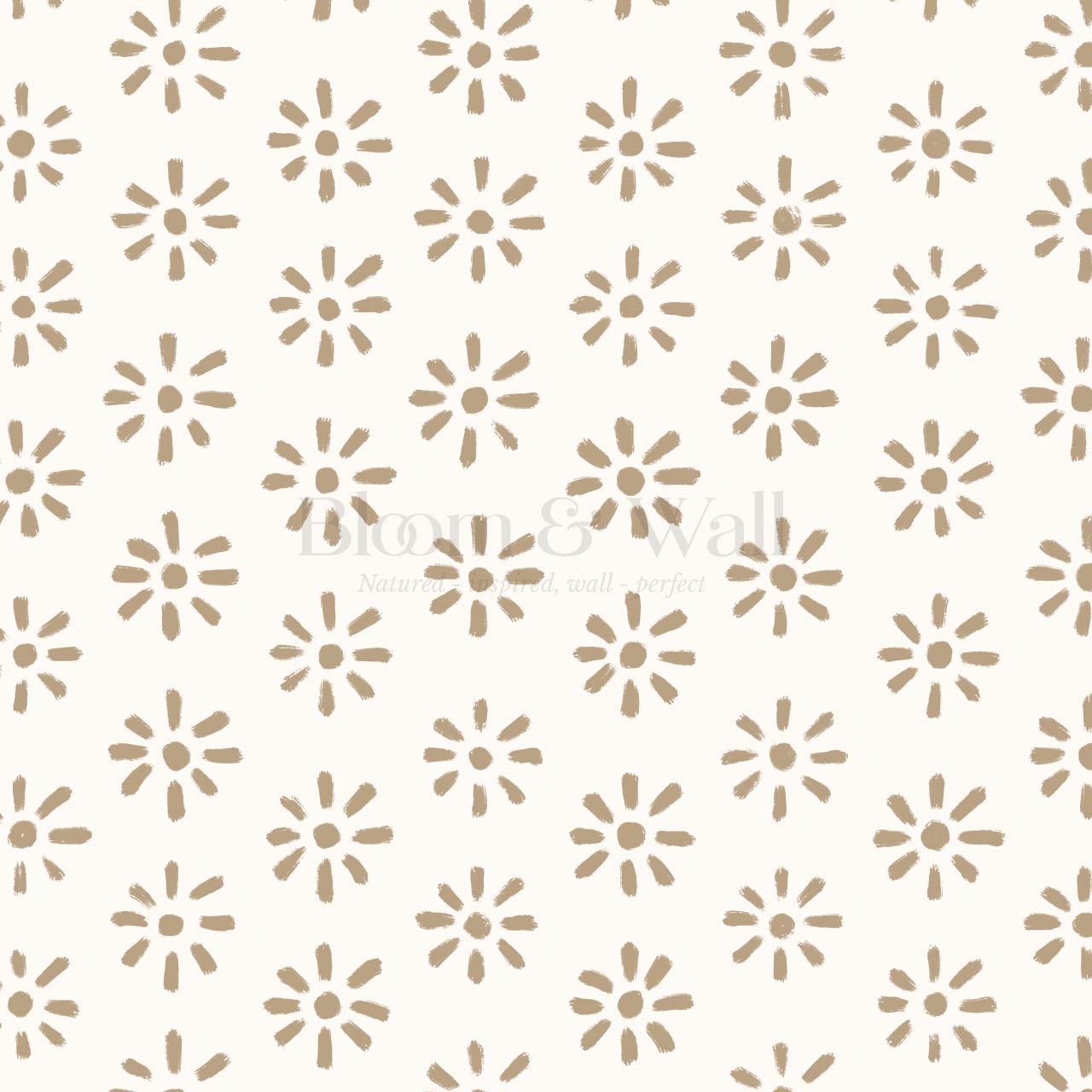 Lorena Starburst Cream Beige Wallpaper