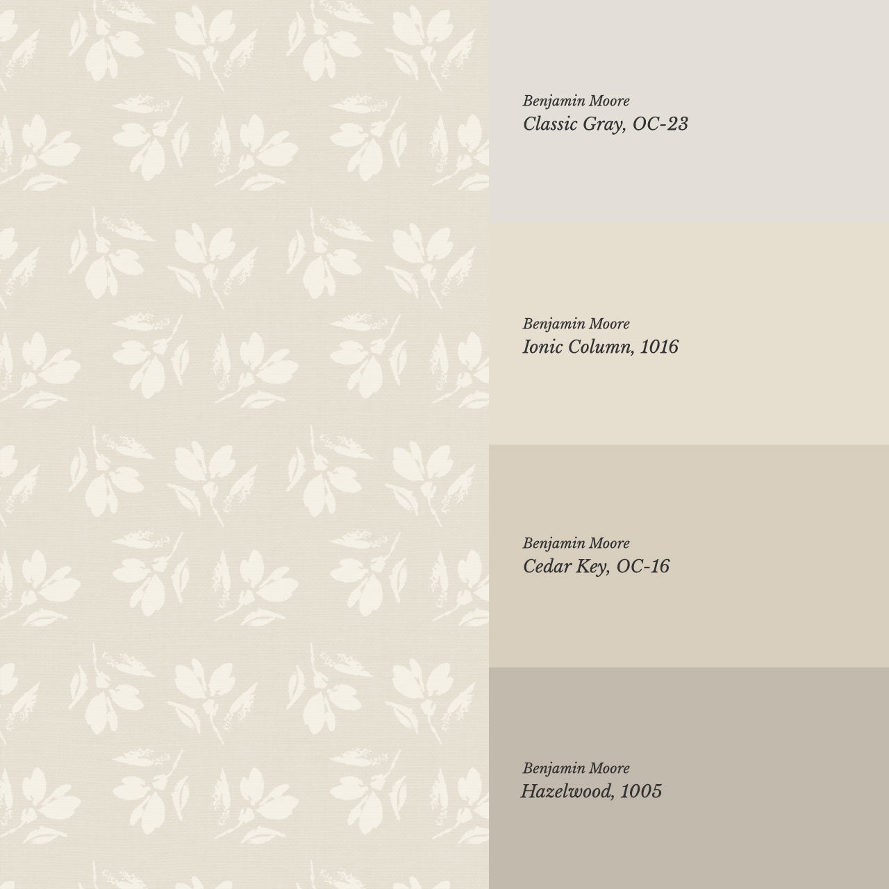Louella Petals Beige Wallpaper