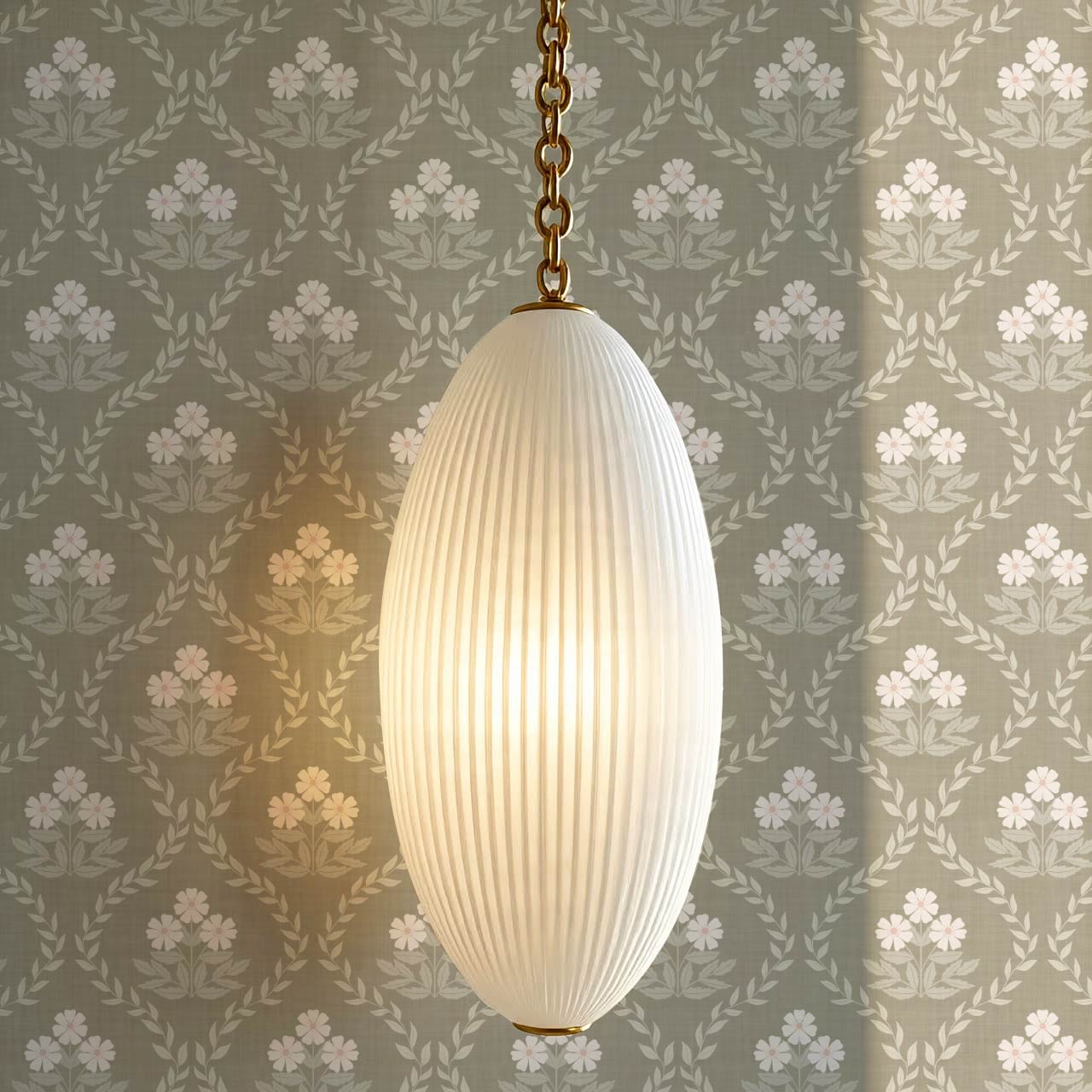 Loviise Grandmillennial Floral Pearl Stone Wallpaper