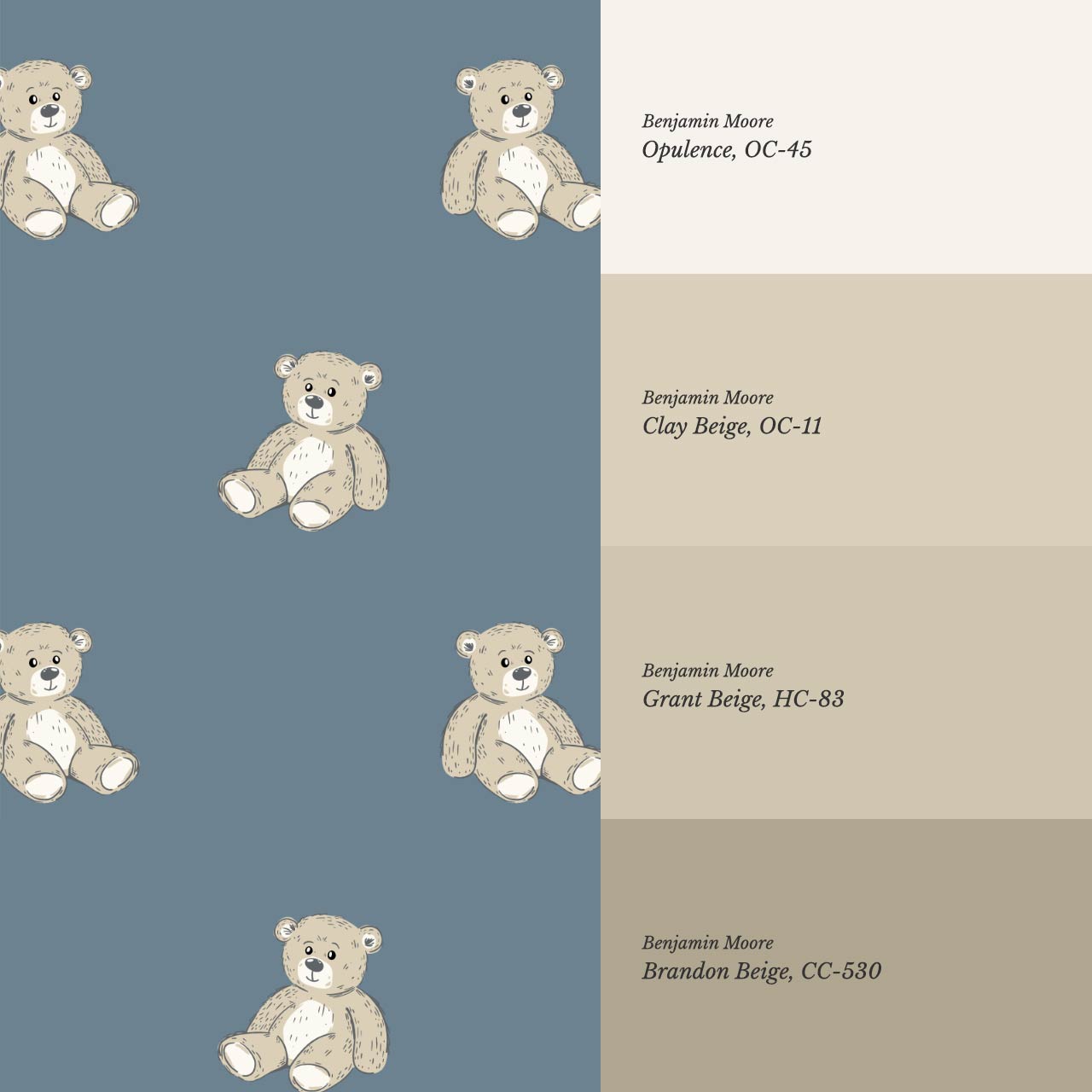 Lucas Teddy Bear Blue Wallpaper