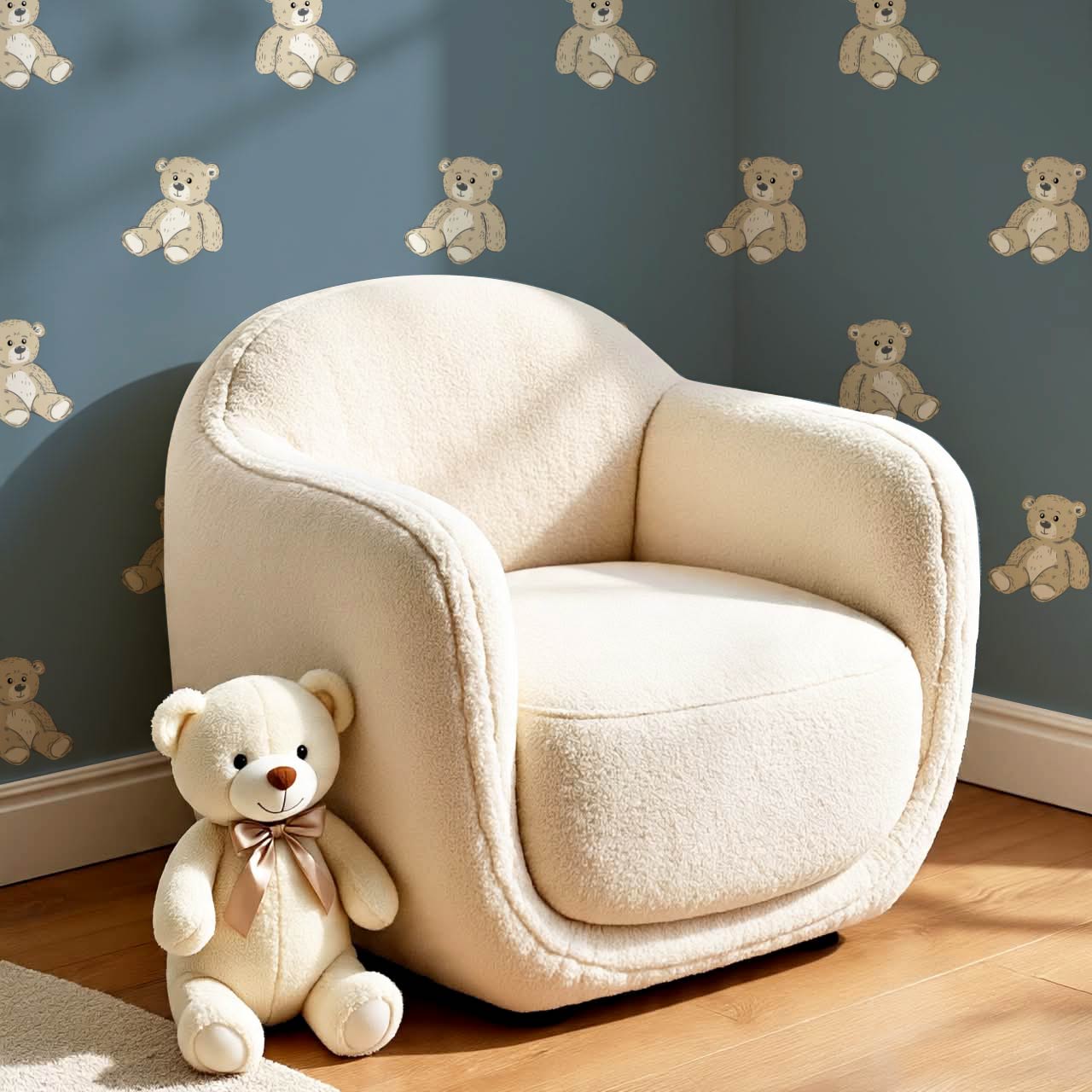 Lucas Teddy Bear Blue Wallpaper