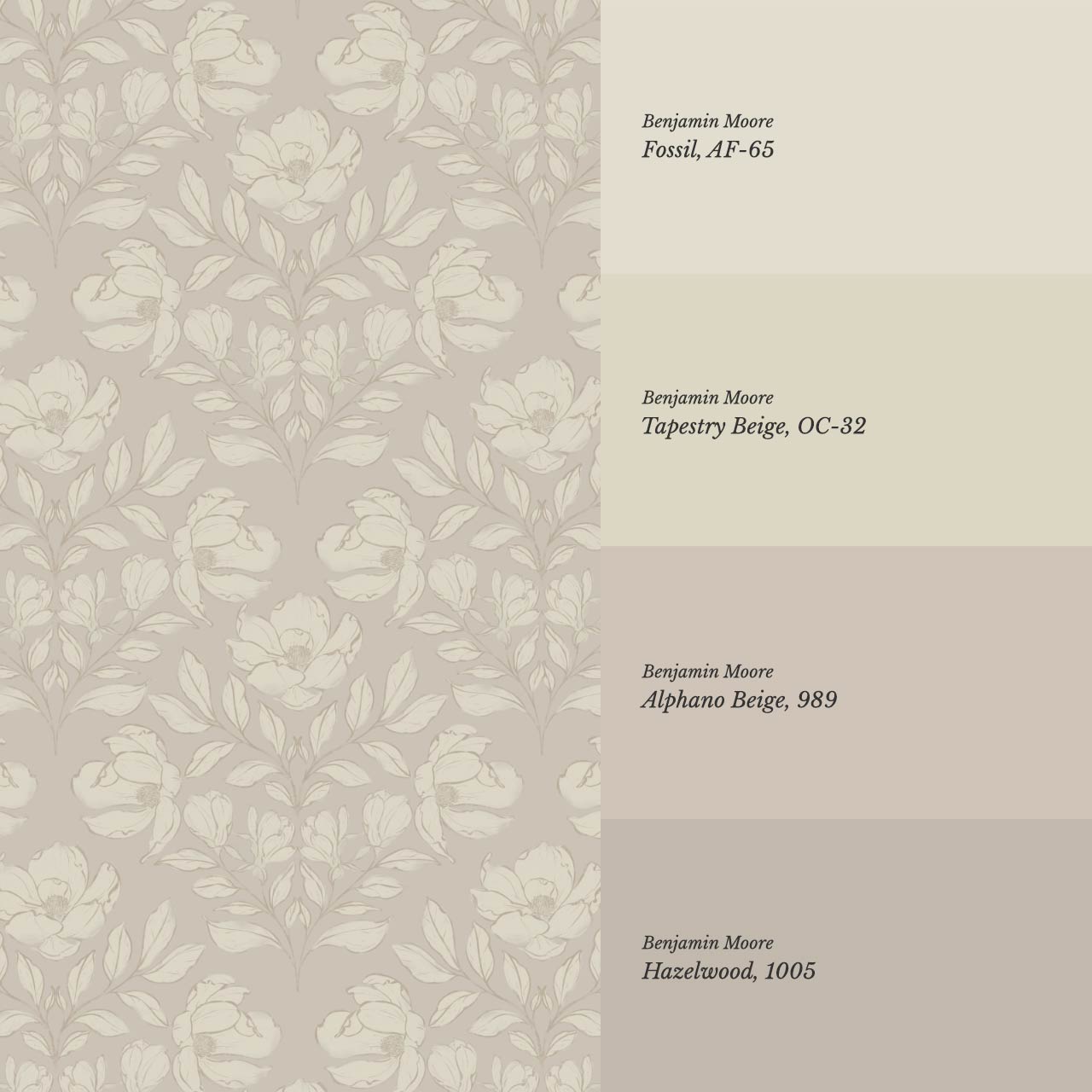 Lucy Magnolia Blush Taupe Wallpaper
