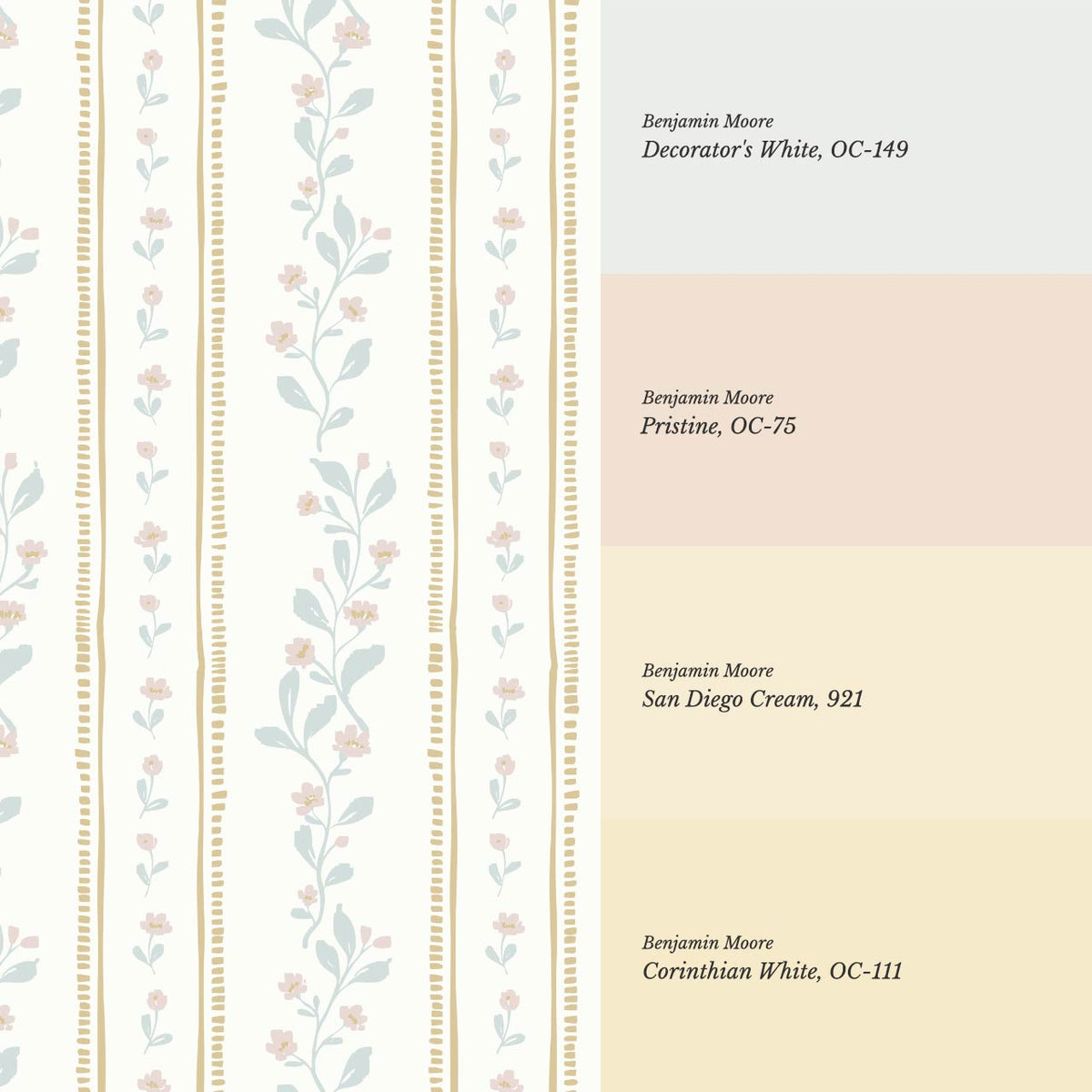 Luissa Cottage Ribbon Cream Honey Blush Wallpaper