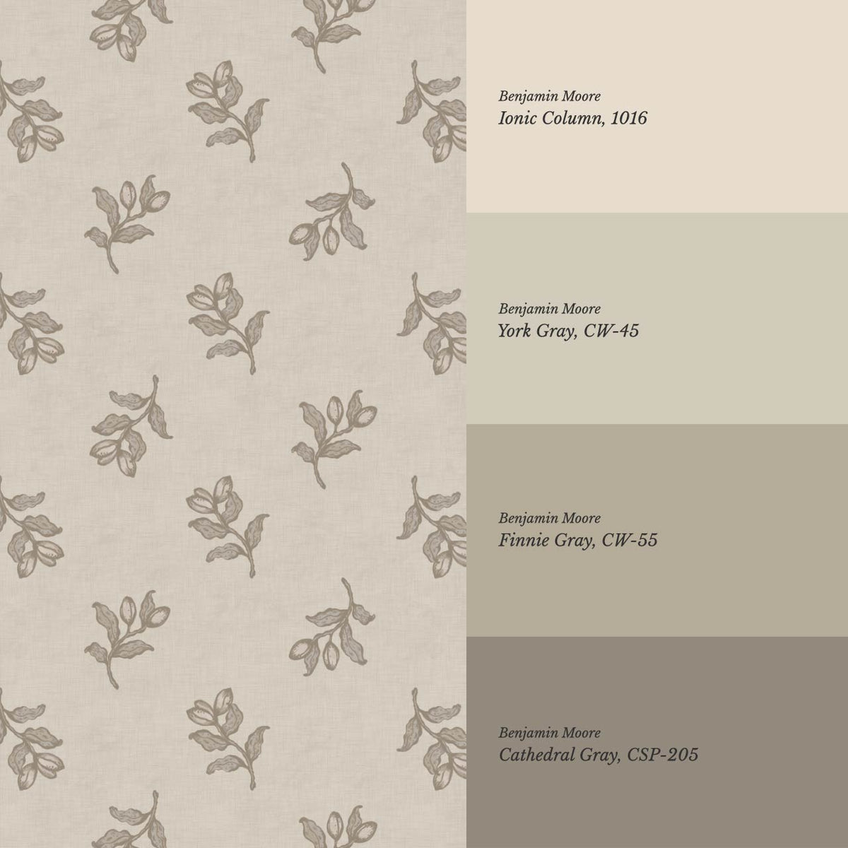 Luma Blooming Fields Taupe Stone Wallpaper