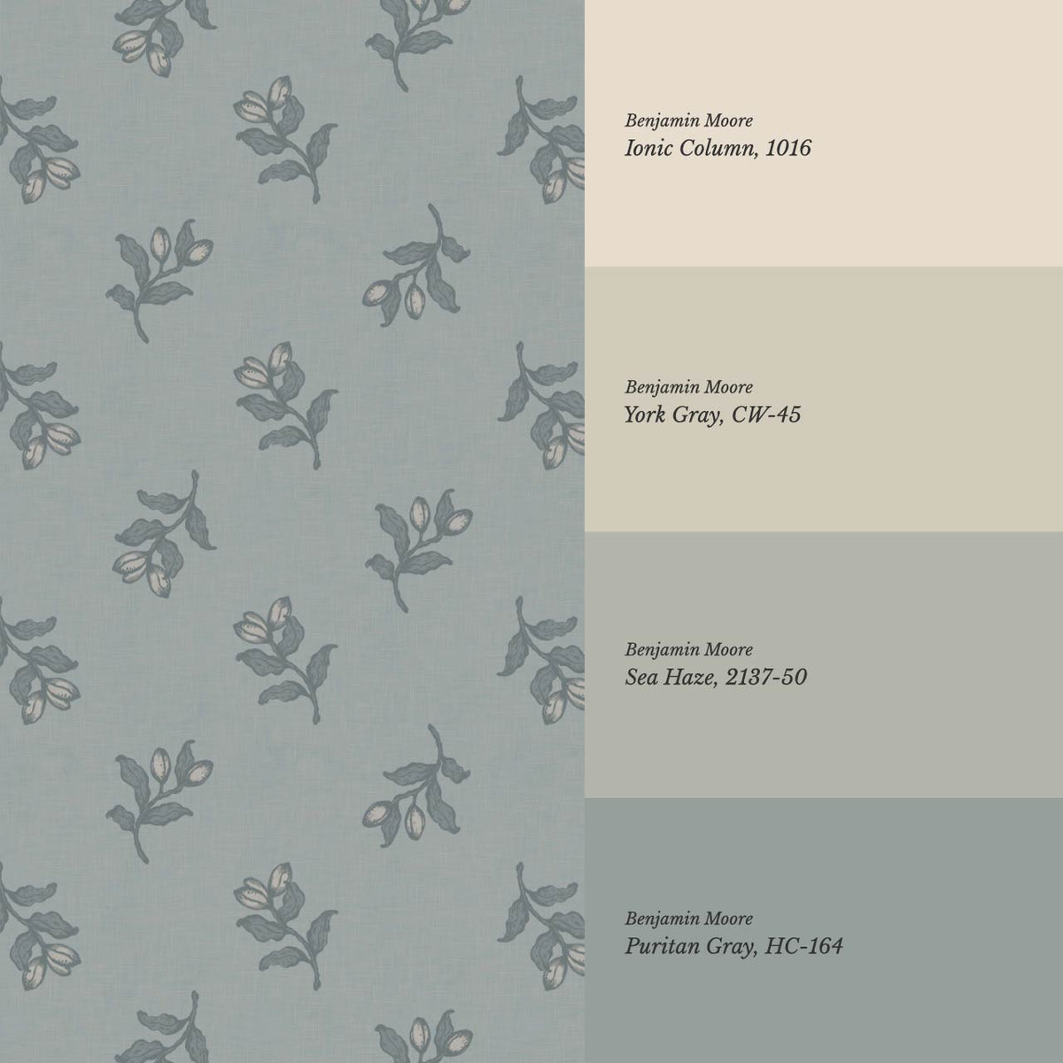 Luma Blooming Fields Sea Gray Wallpaper