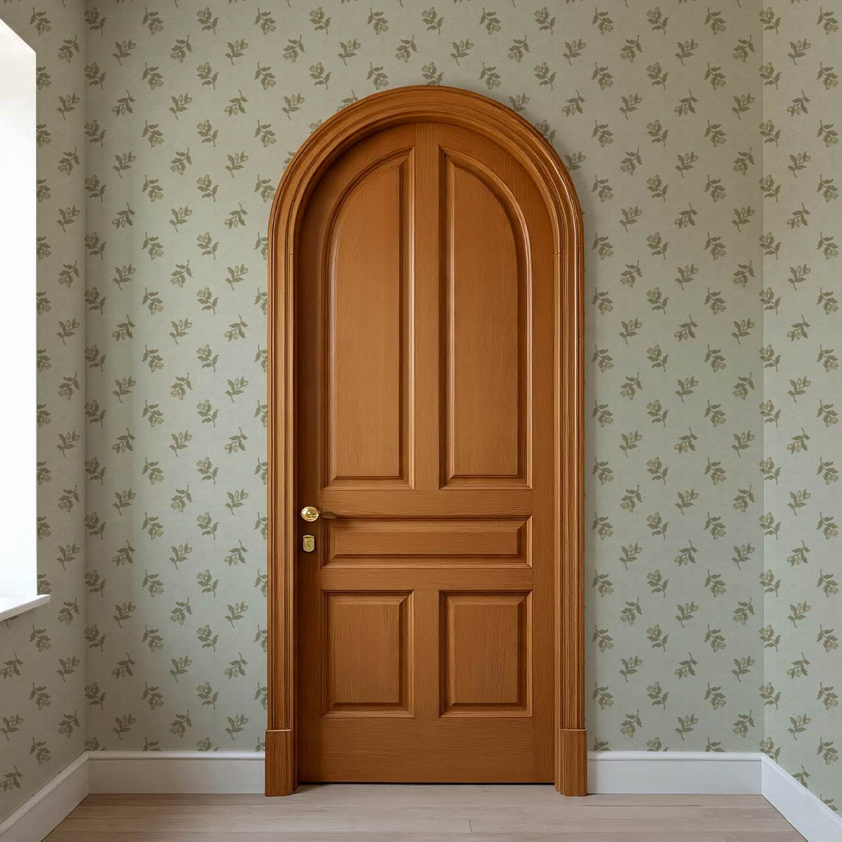 Luma Blooming Fields Olive Green Wallpaper