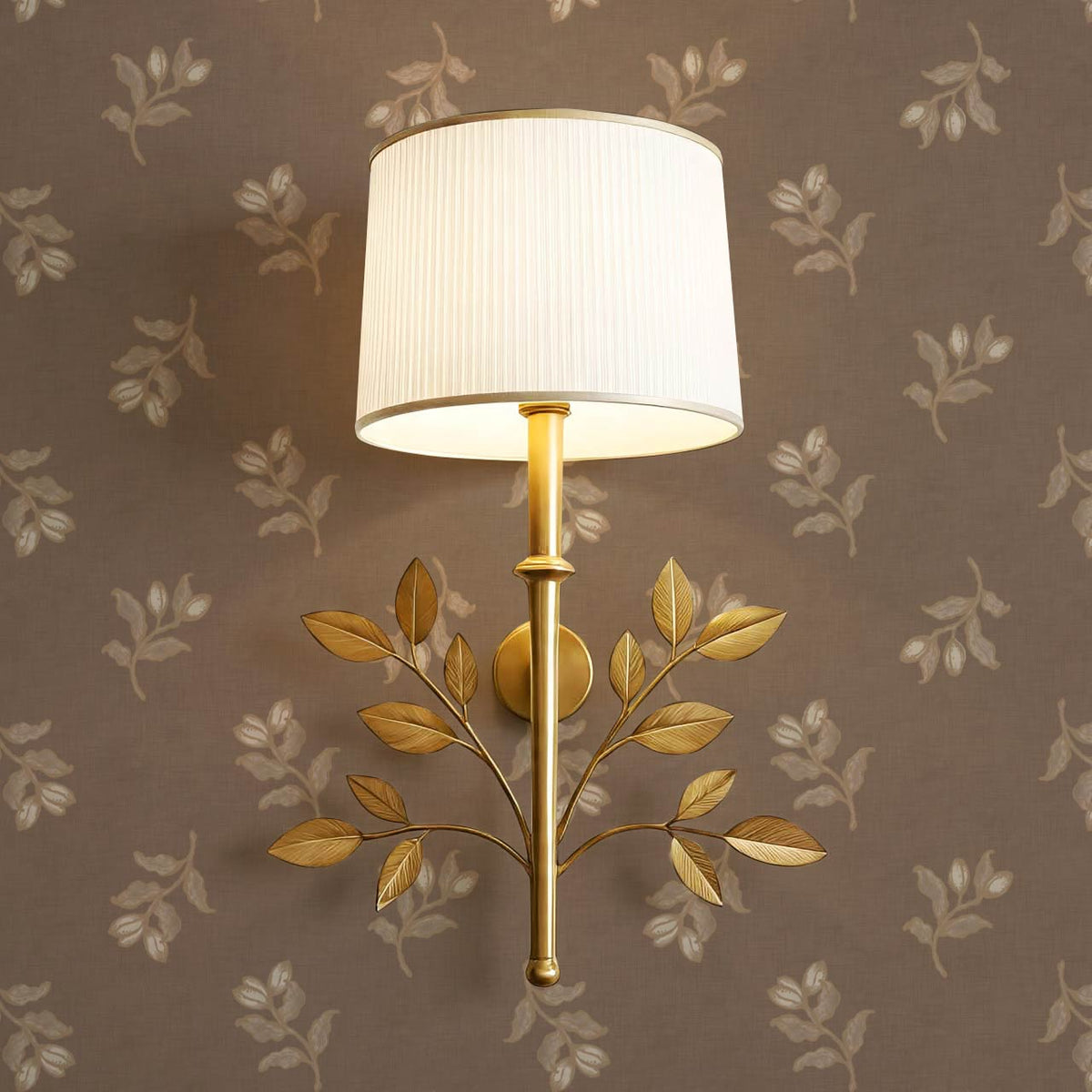 Luma Blooming Fields Earth Brown Wallpaper
