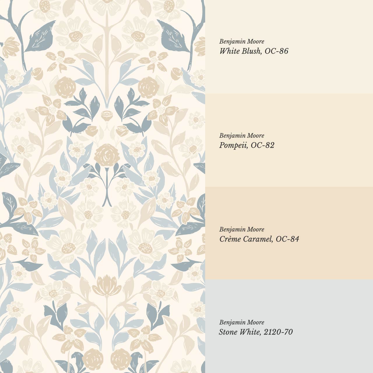 Lylou Blossom Sky Beige Wallpaper