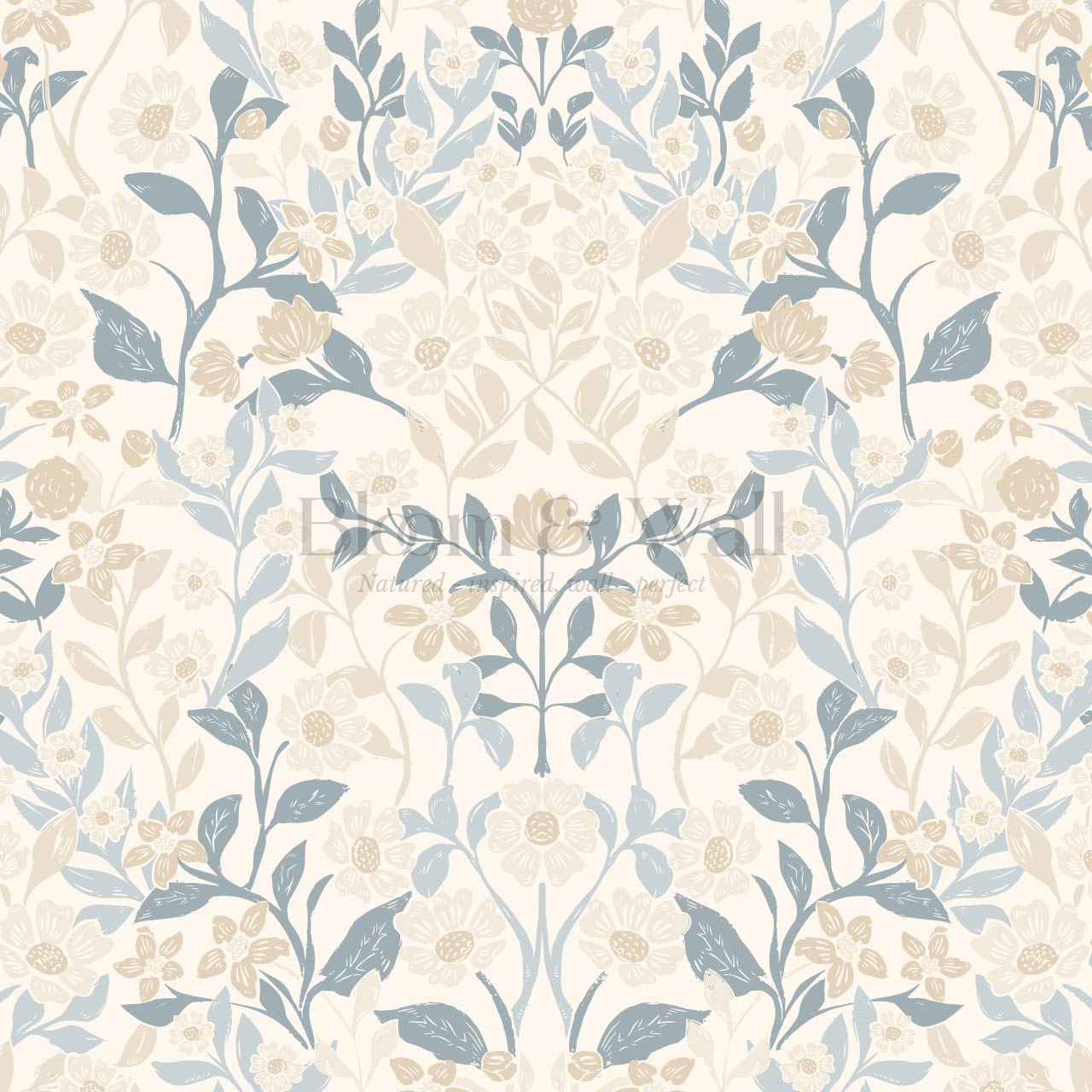 Lylou Blossom Sky Beige Wallpaper