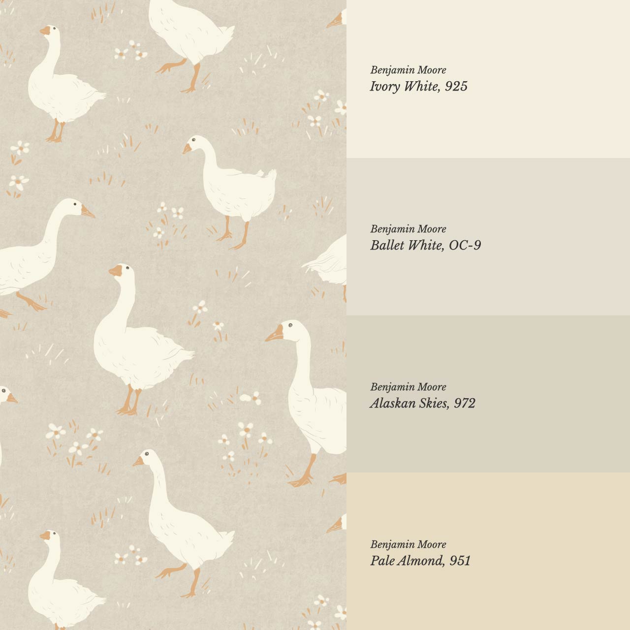 Mackenzie Silly Goose Sand Wallpaper