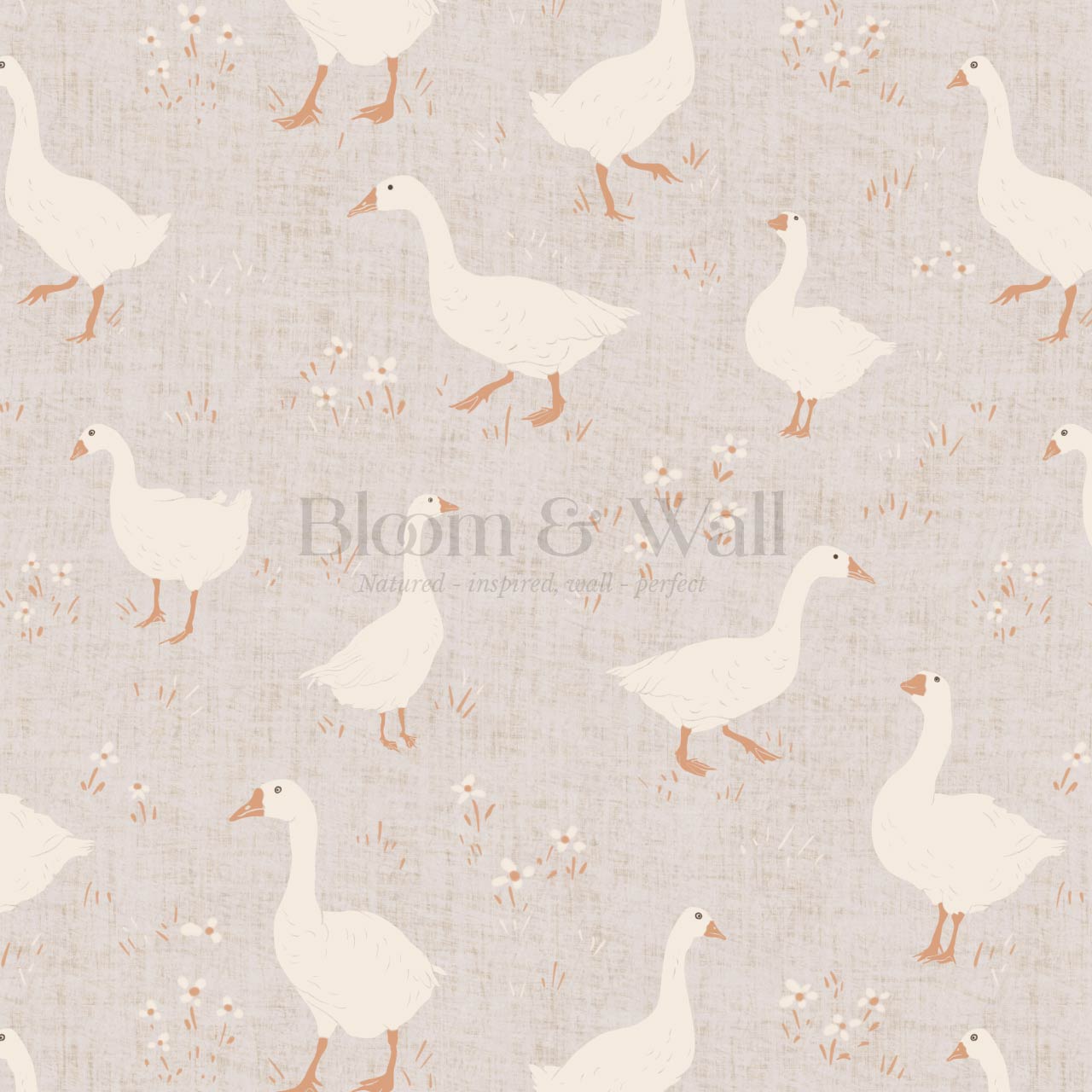 Mackenzie Silly Goose Peach Wallpaper