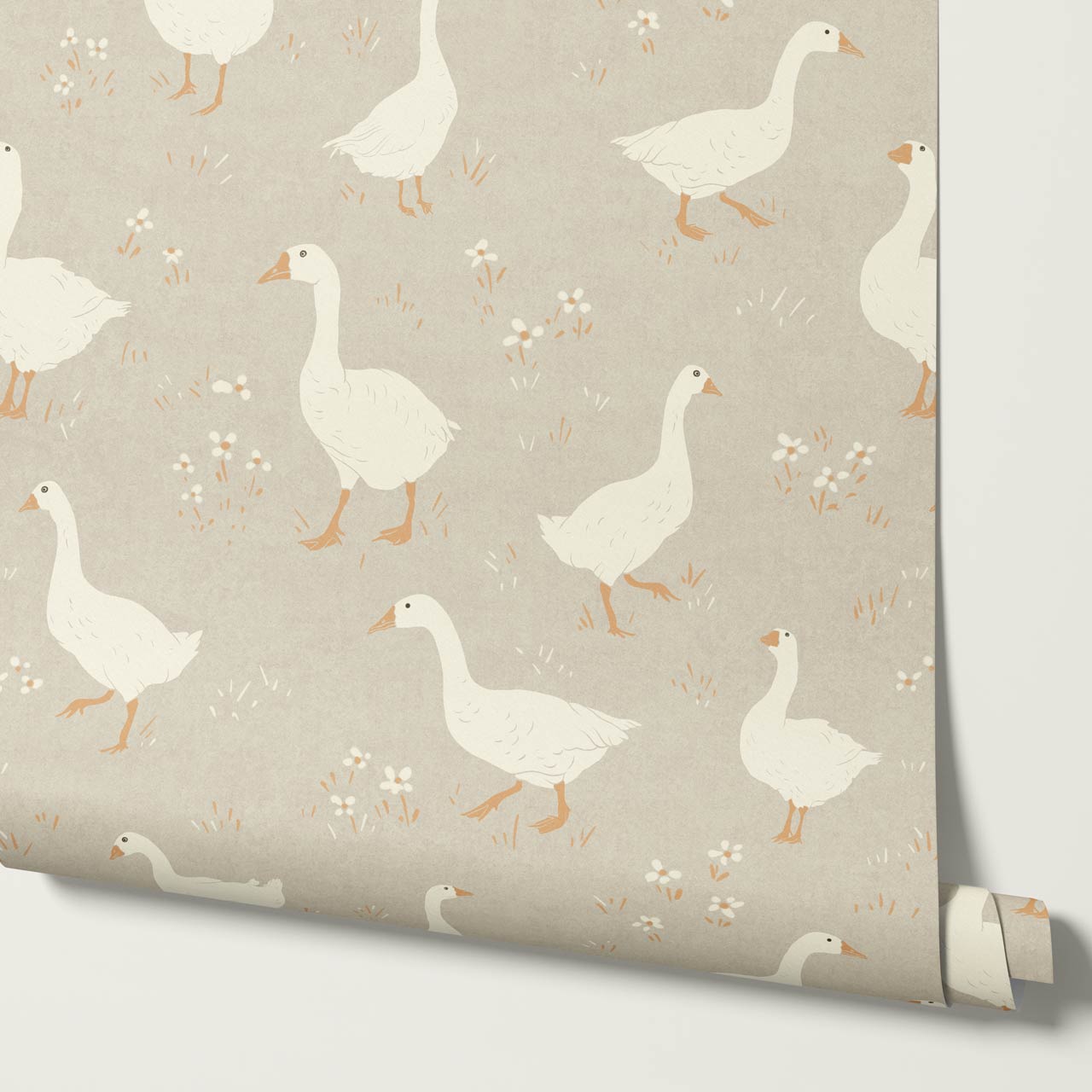 Mackenzie Silly Goose Sand Wallpaper