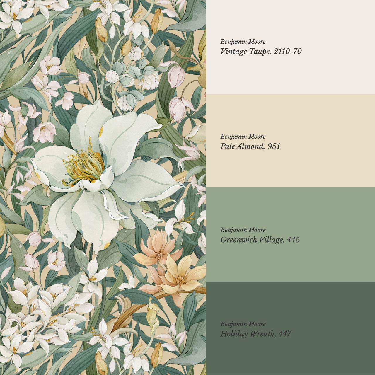 Madelle Blossom Botanica Almond Wallpaper