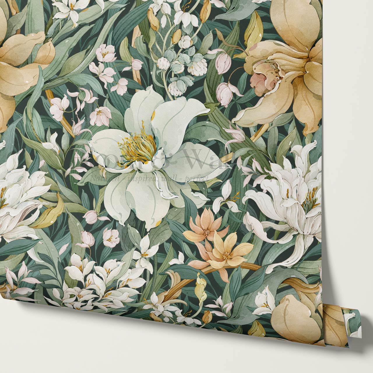 Madelle Blossom Botanica Deep Forest Wallpaper