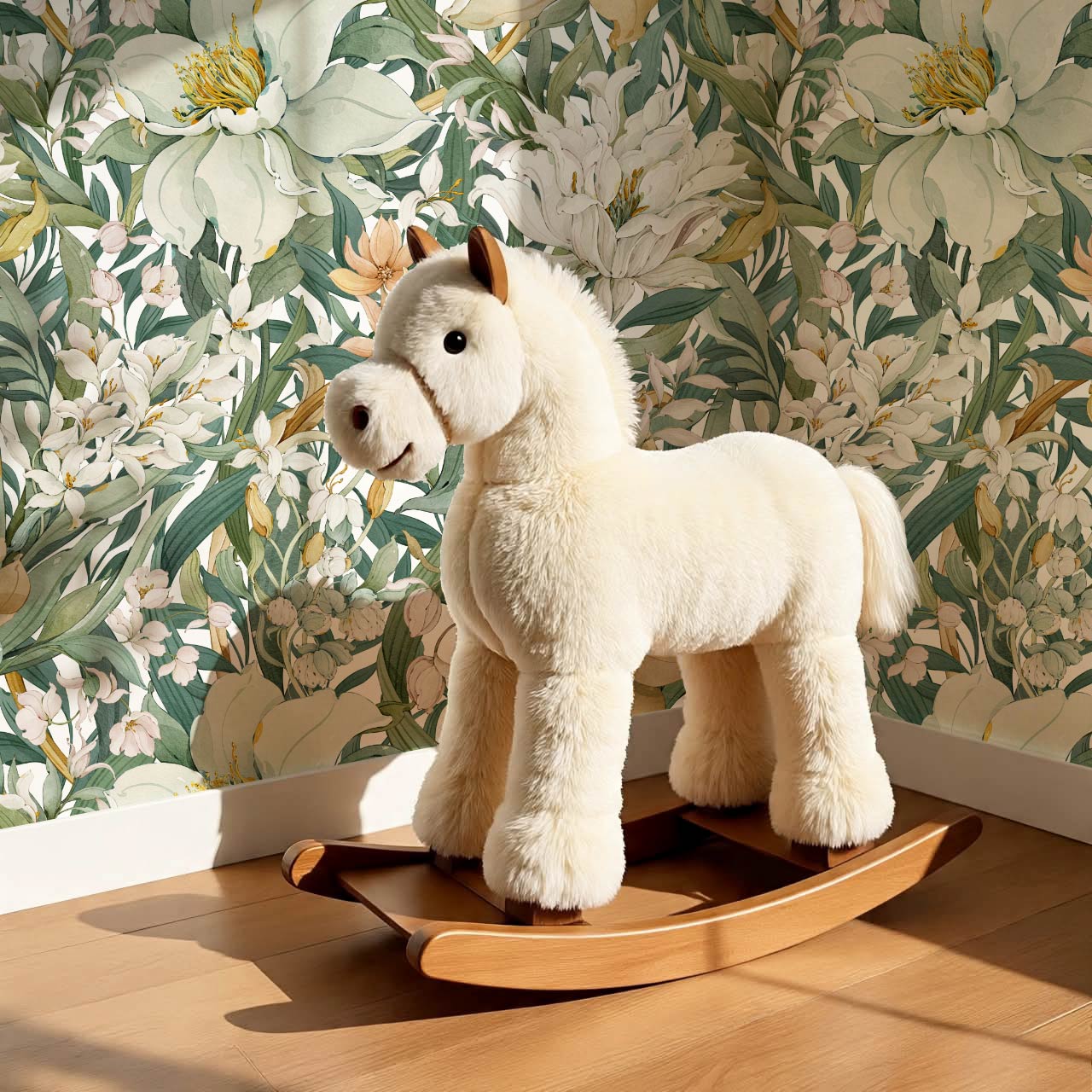 Madelle Blossom Botanica White Wallpaper