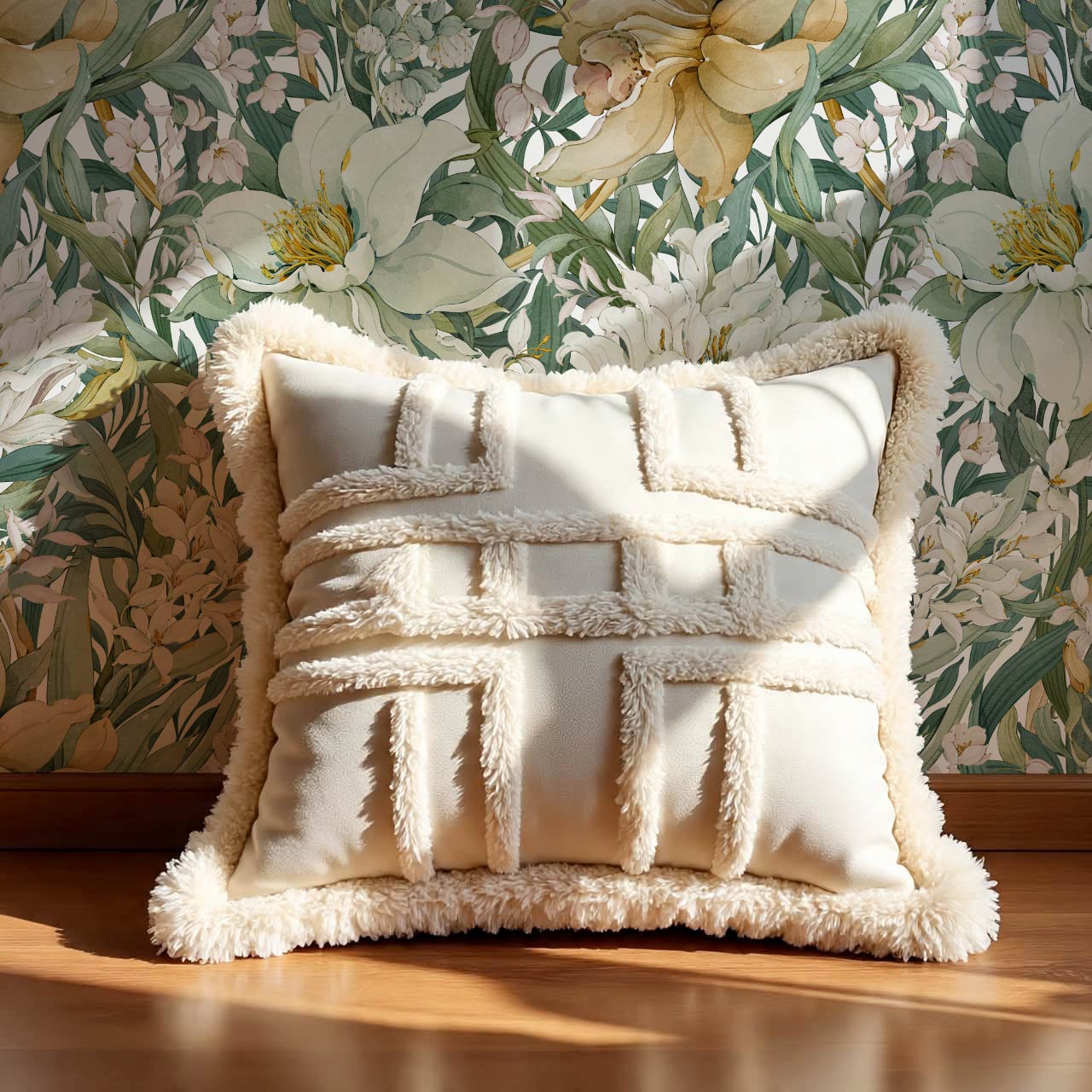 Madelle Blossom Botanica White Wallpaper