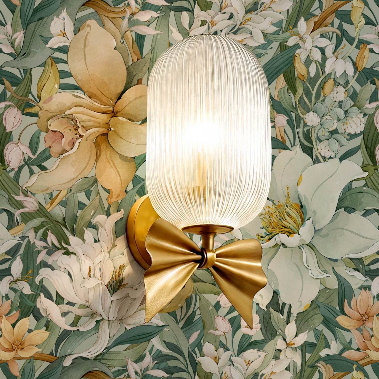 Madelle Blossom Botanica Light Mint Wallpaper