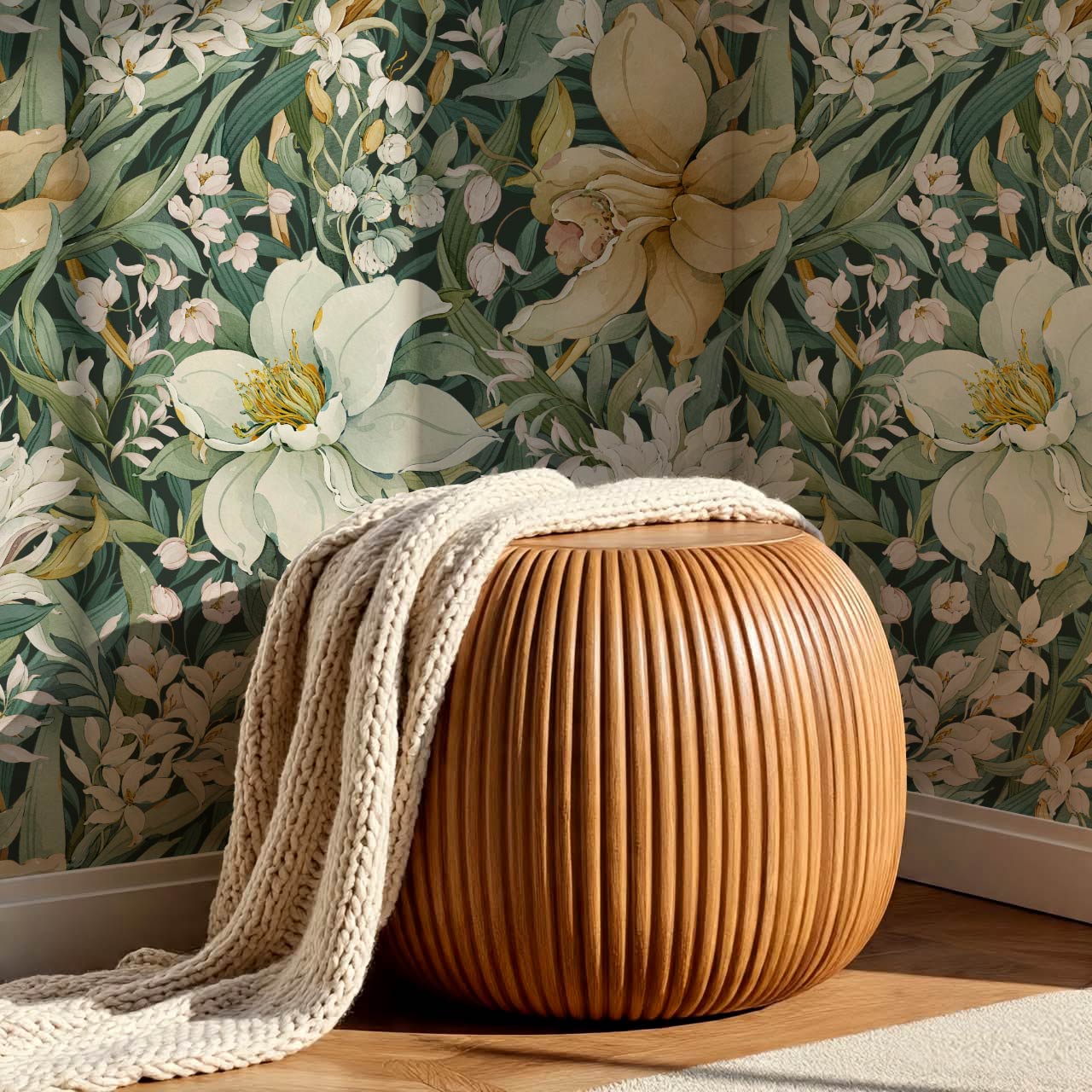 Madelle Blossom Botanica Deep Forest Wallpaper