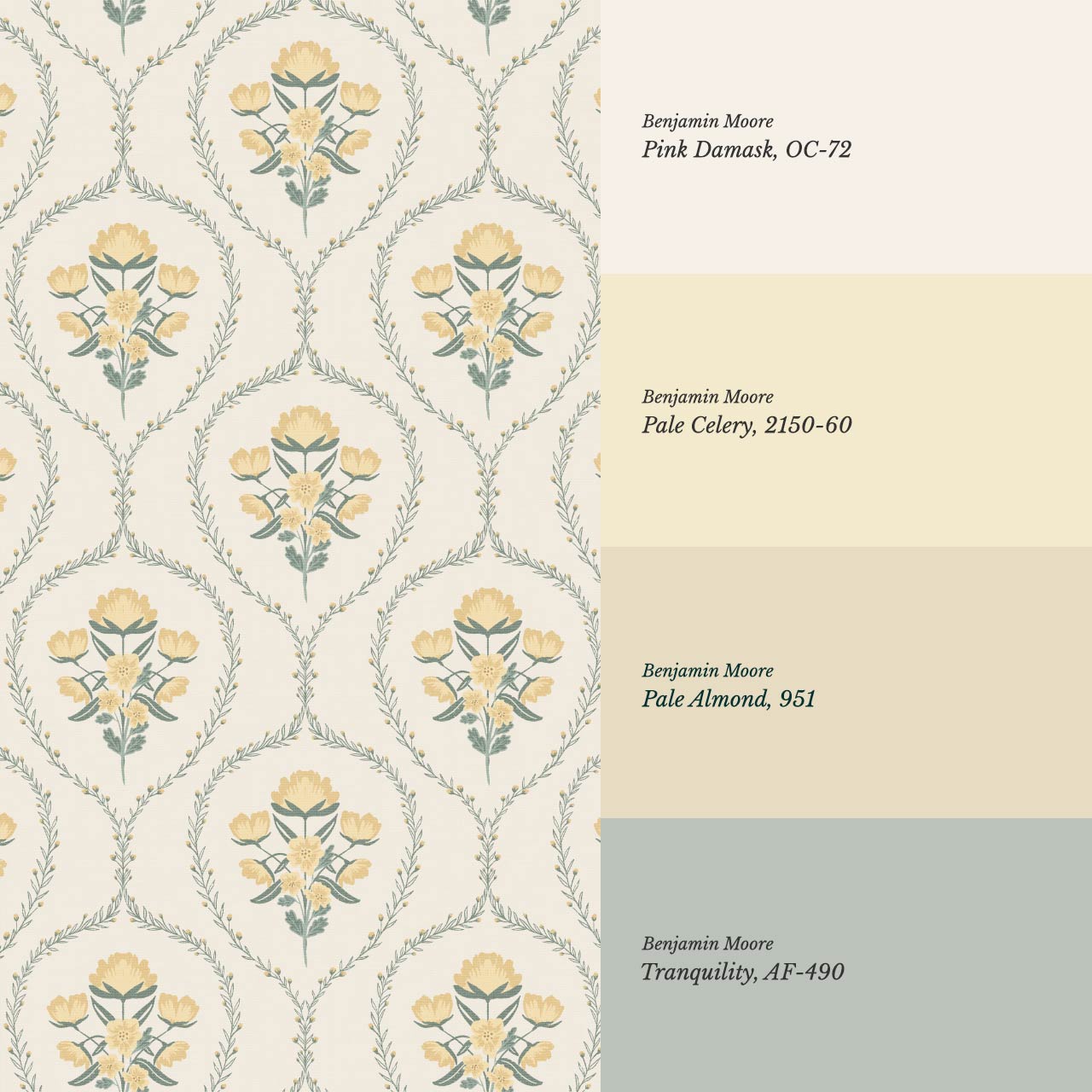 Maeve Country Florals Buttercup Wallpaper