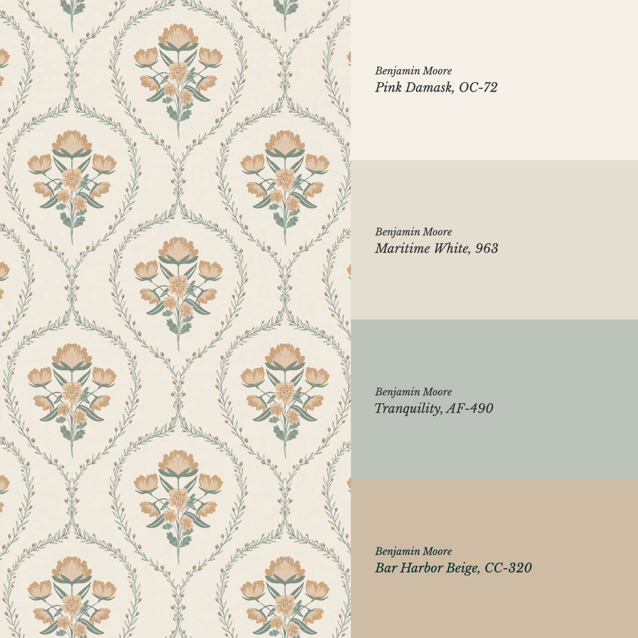 Maeve Country Florals Fawn Wallpaper