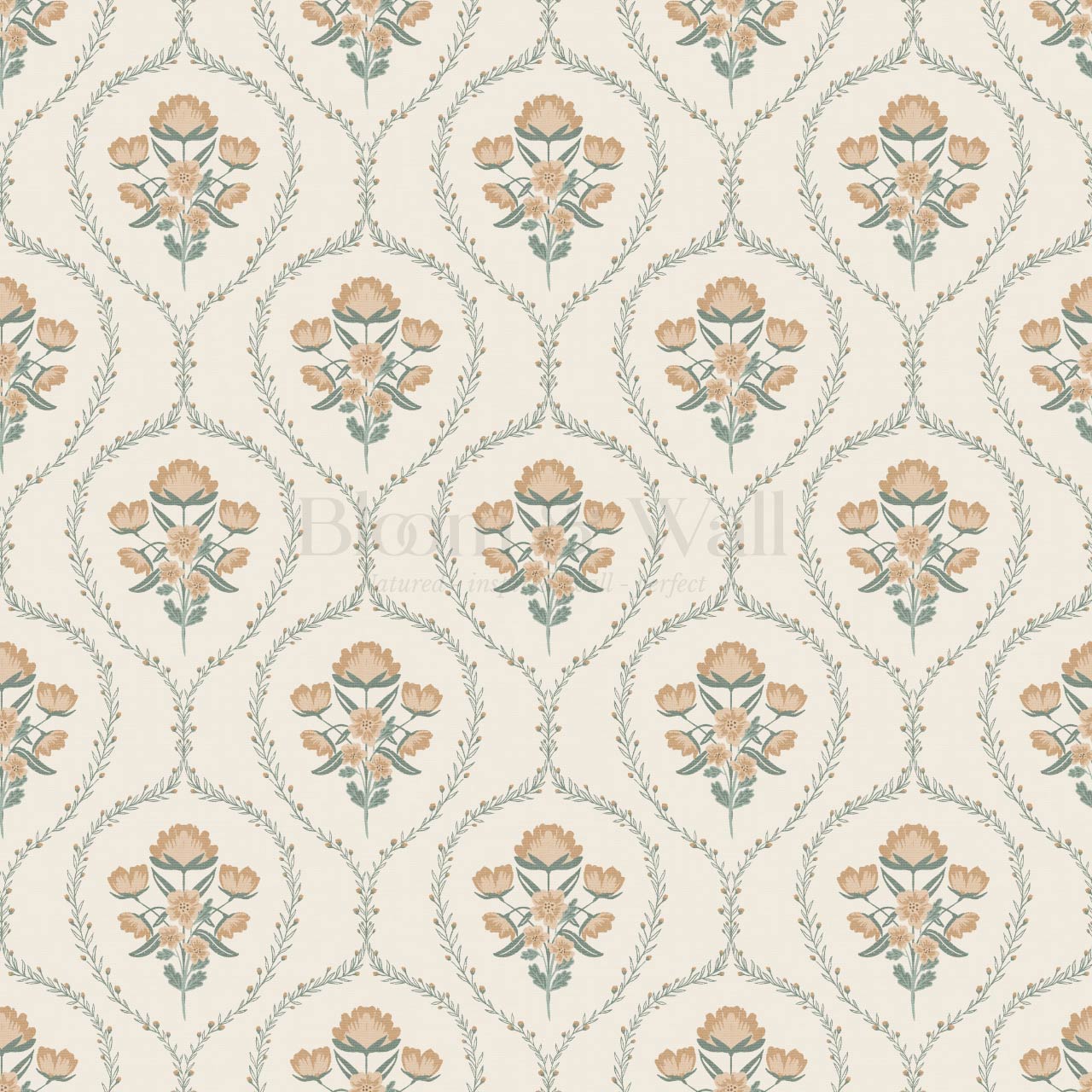 Maeve Country Florals Fawn Wallpaper