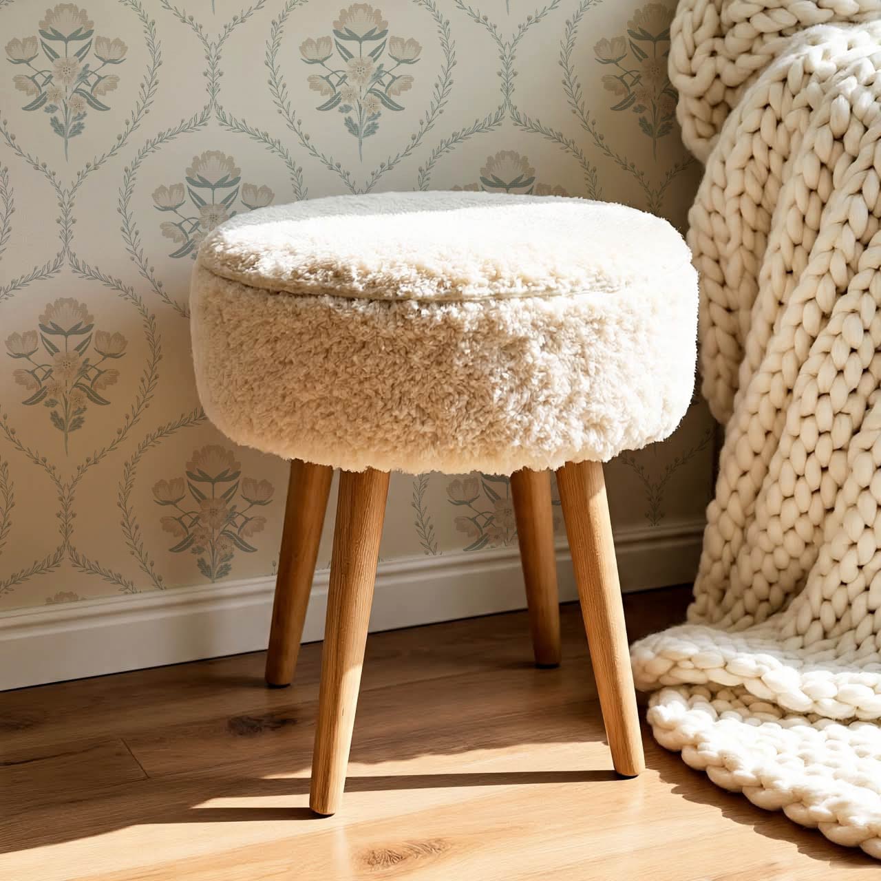 Maeve Country Florals Beige Wallpaper