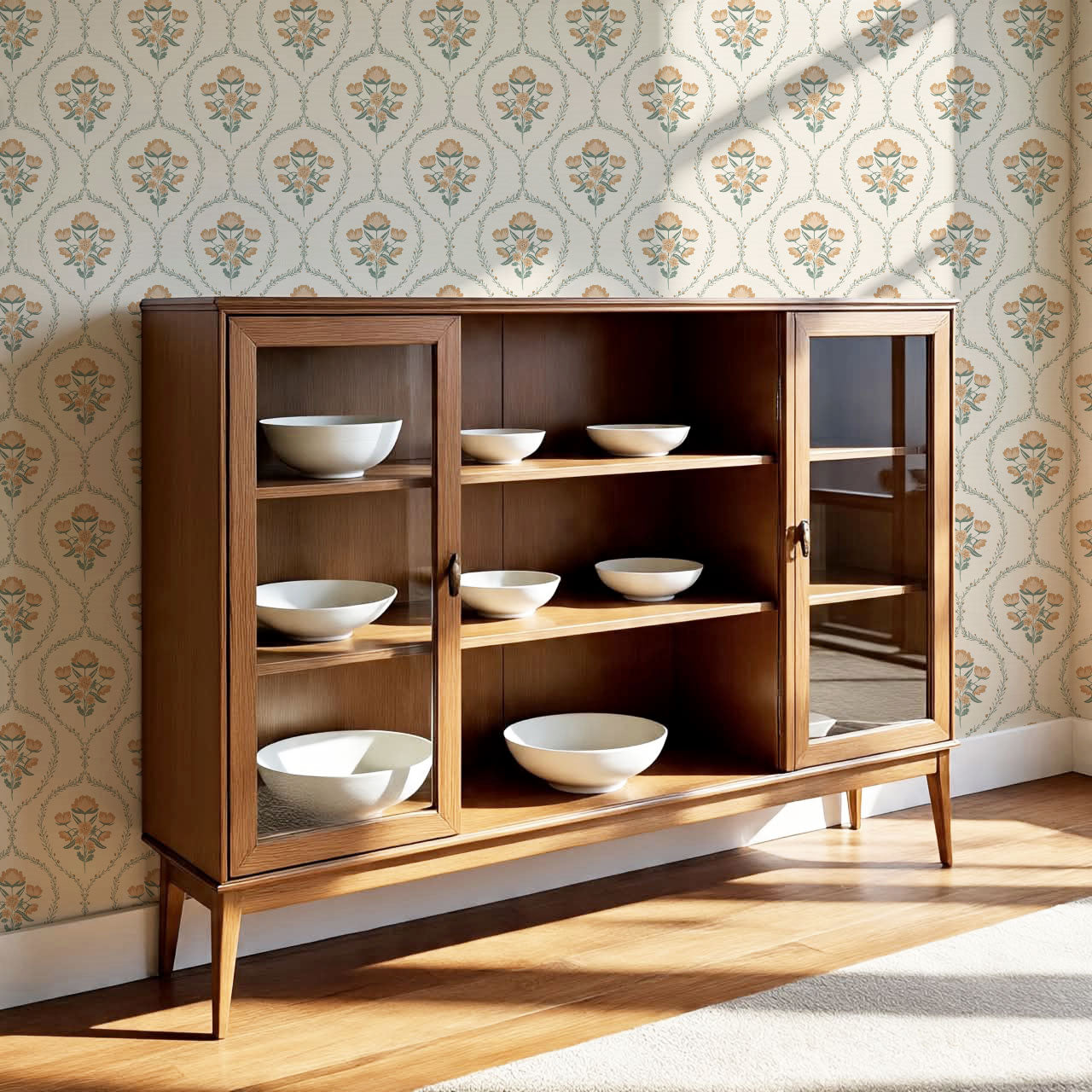 Maeve Country Florals Fawn Wallpaper