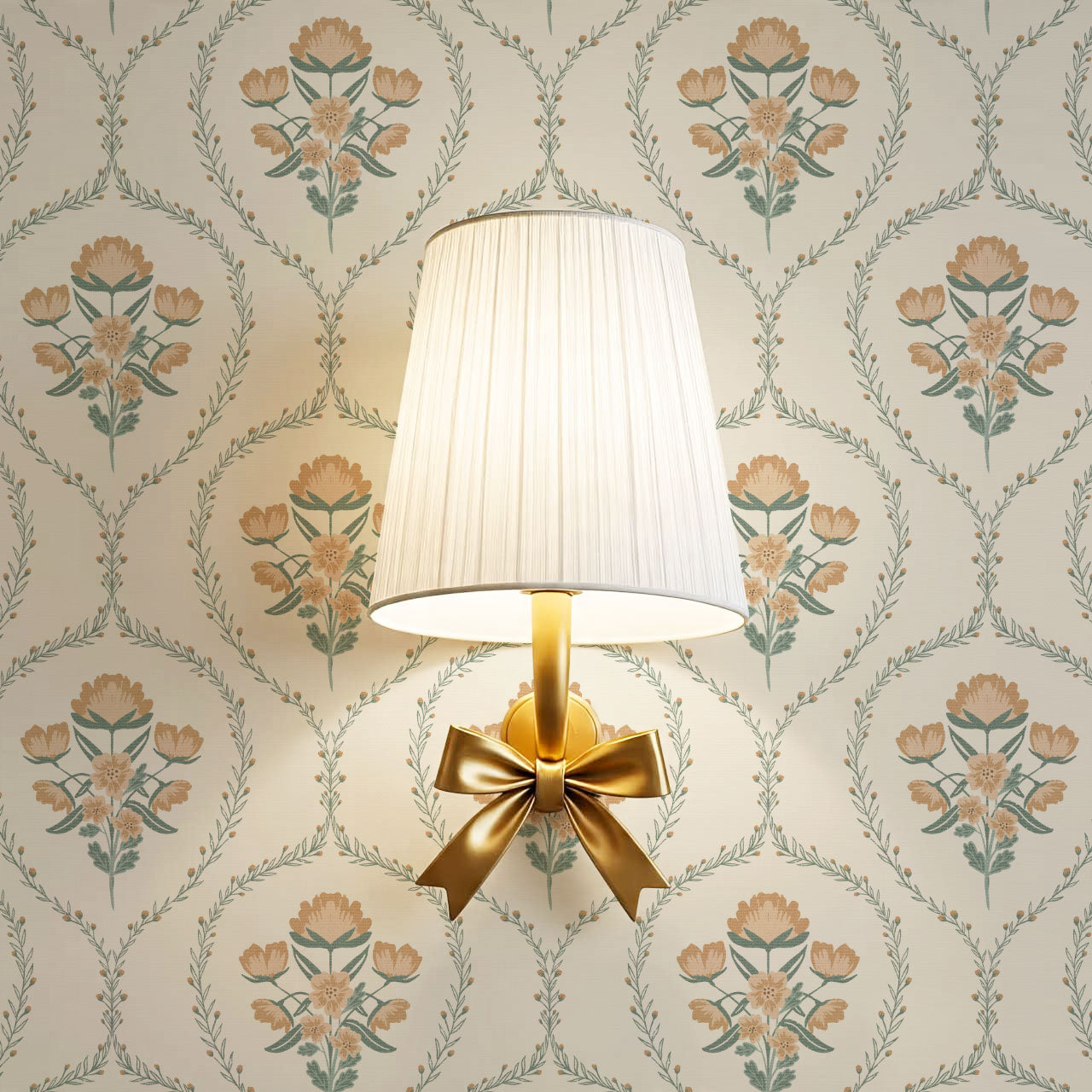 Maeve Country Florals Fawn Wallpaper