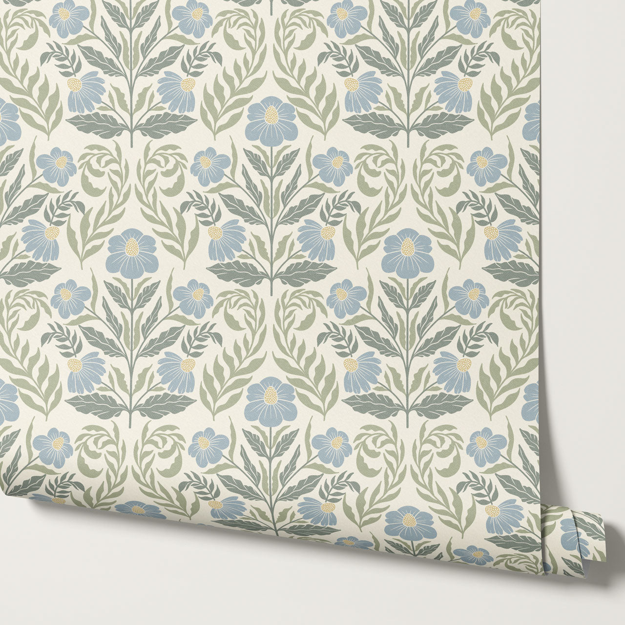 Maggie Daisy Days Green Sky Wallpaper