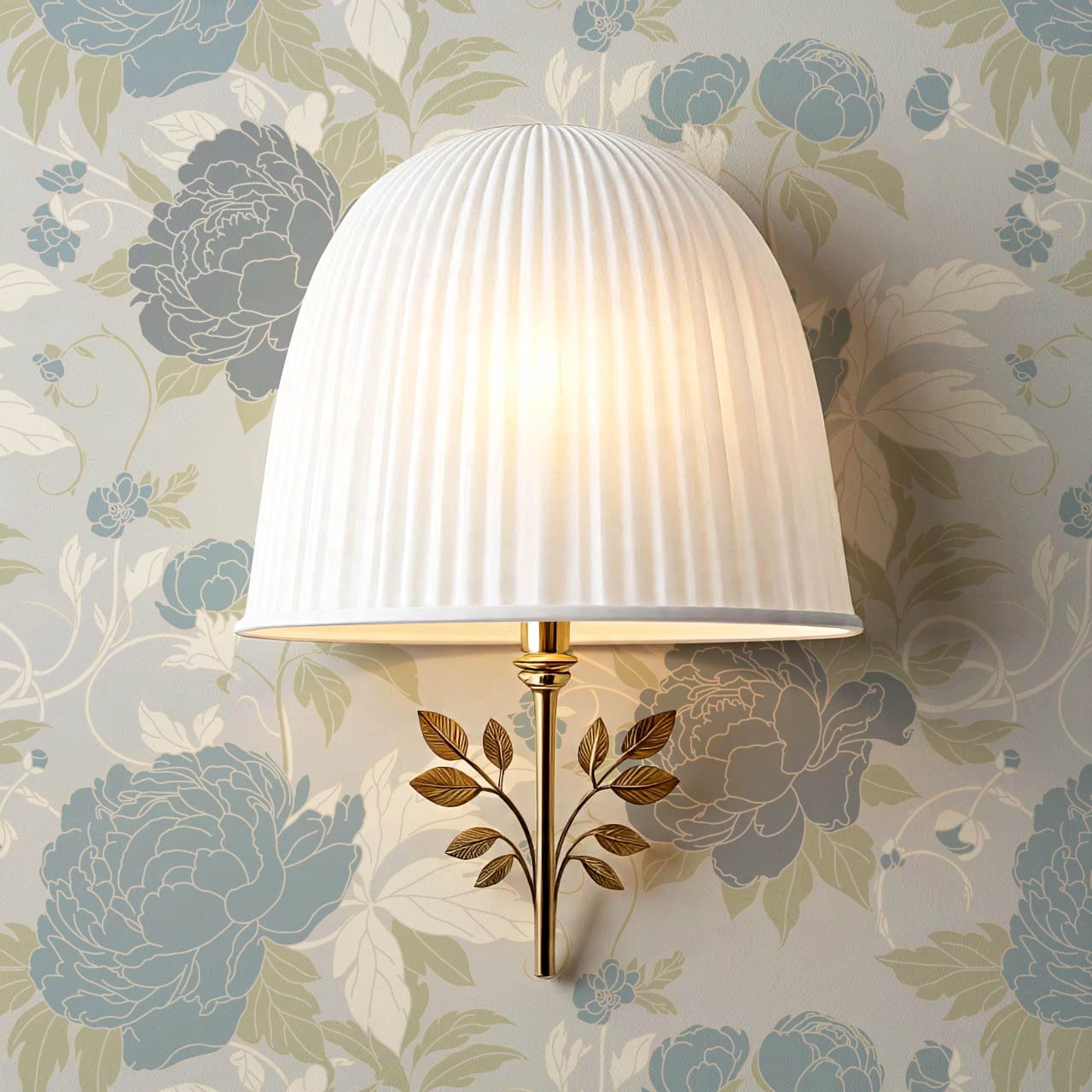 Maira Large Peonies Grey Slate Wallpaper